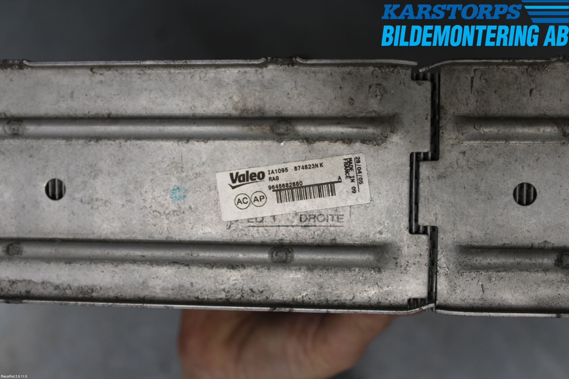 Peugeot 407 Intercooler Radiator