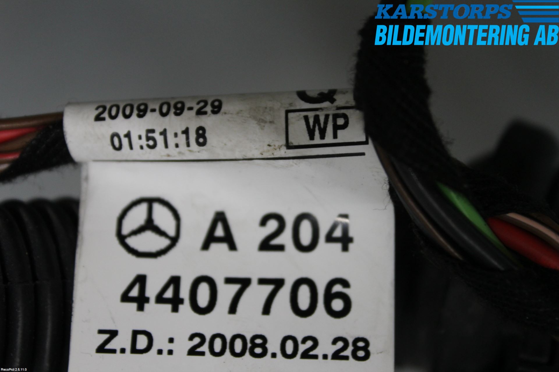 Mercedes-Benz MB GLK-KLASS (X204) 08-16 Ledningsnett