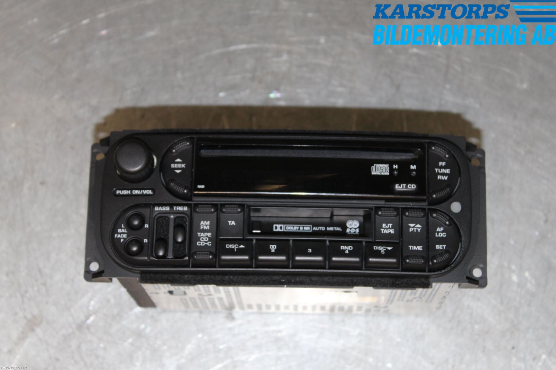 Chrysler CHR SEBRING Stereo Radio Med Cd
