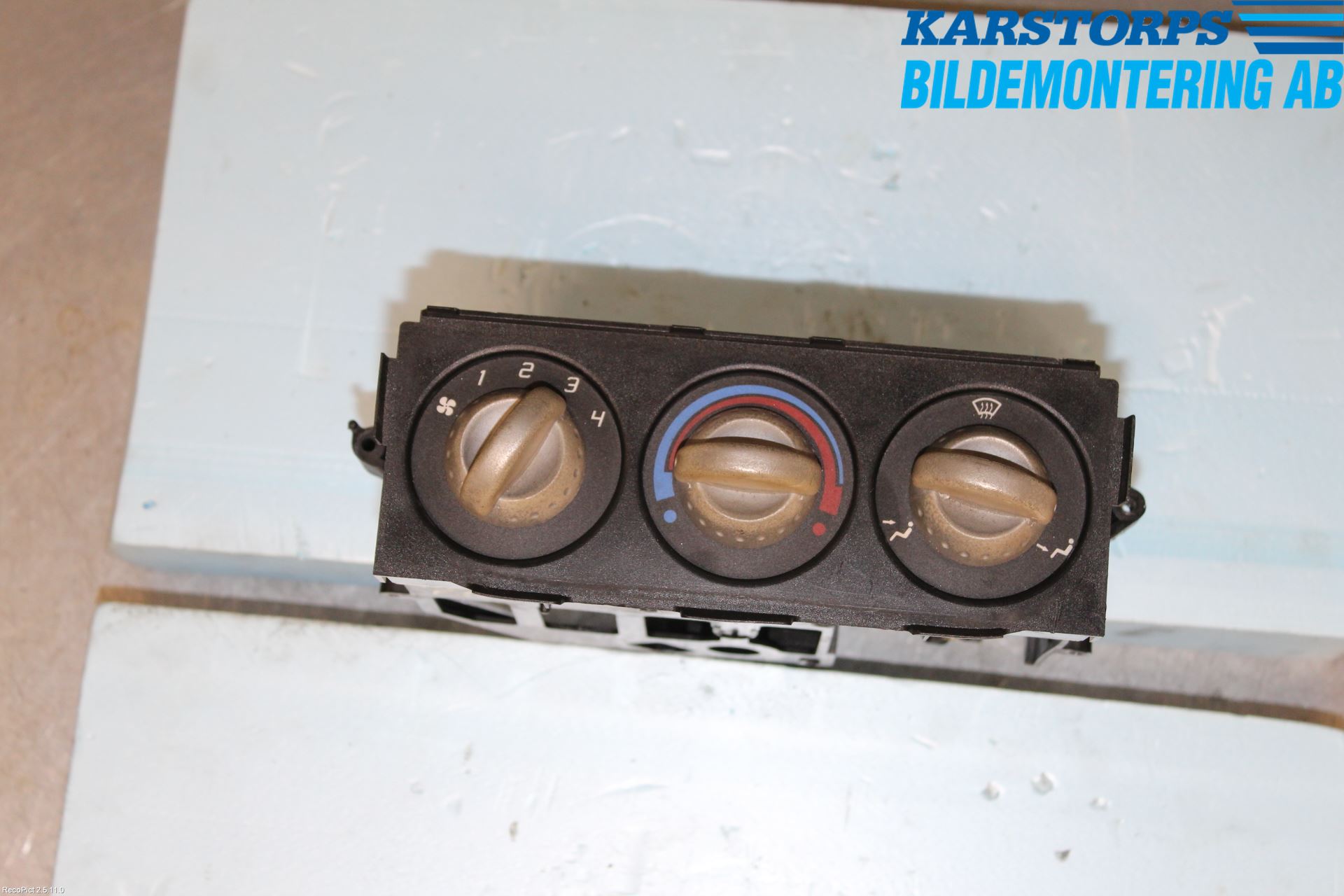 MG TF Varmeapparat Panel(Regulering)