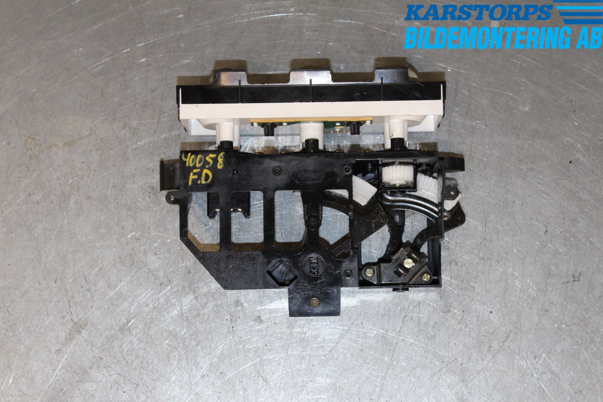 MG TF Varmeapparat Panel(Regulering)