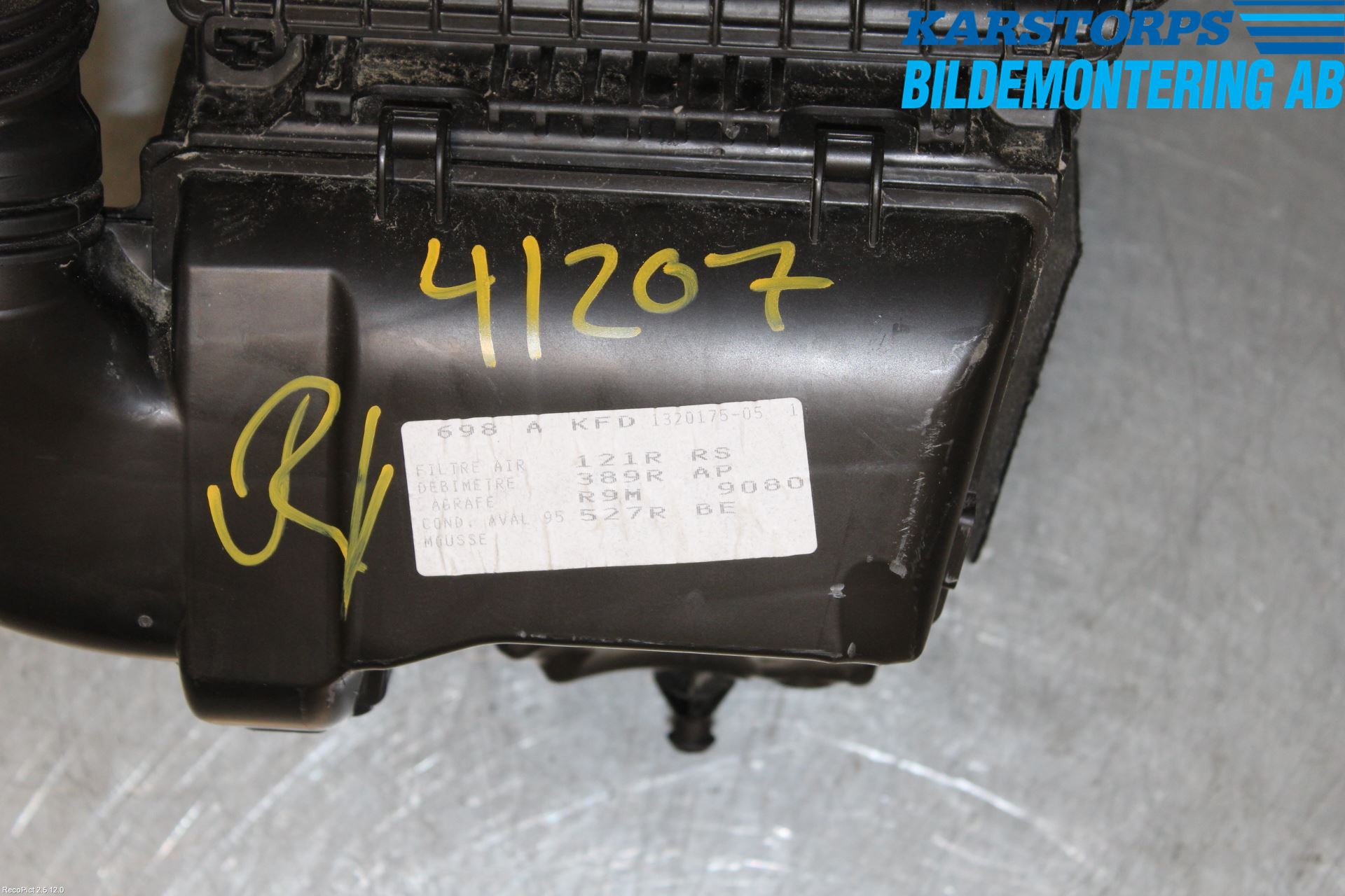 Renault TALISMAN 16-20 Luftfilter Boks