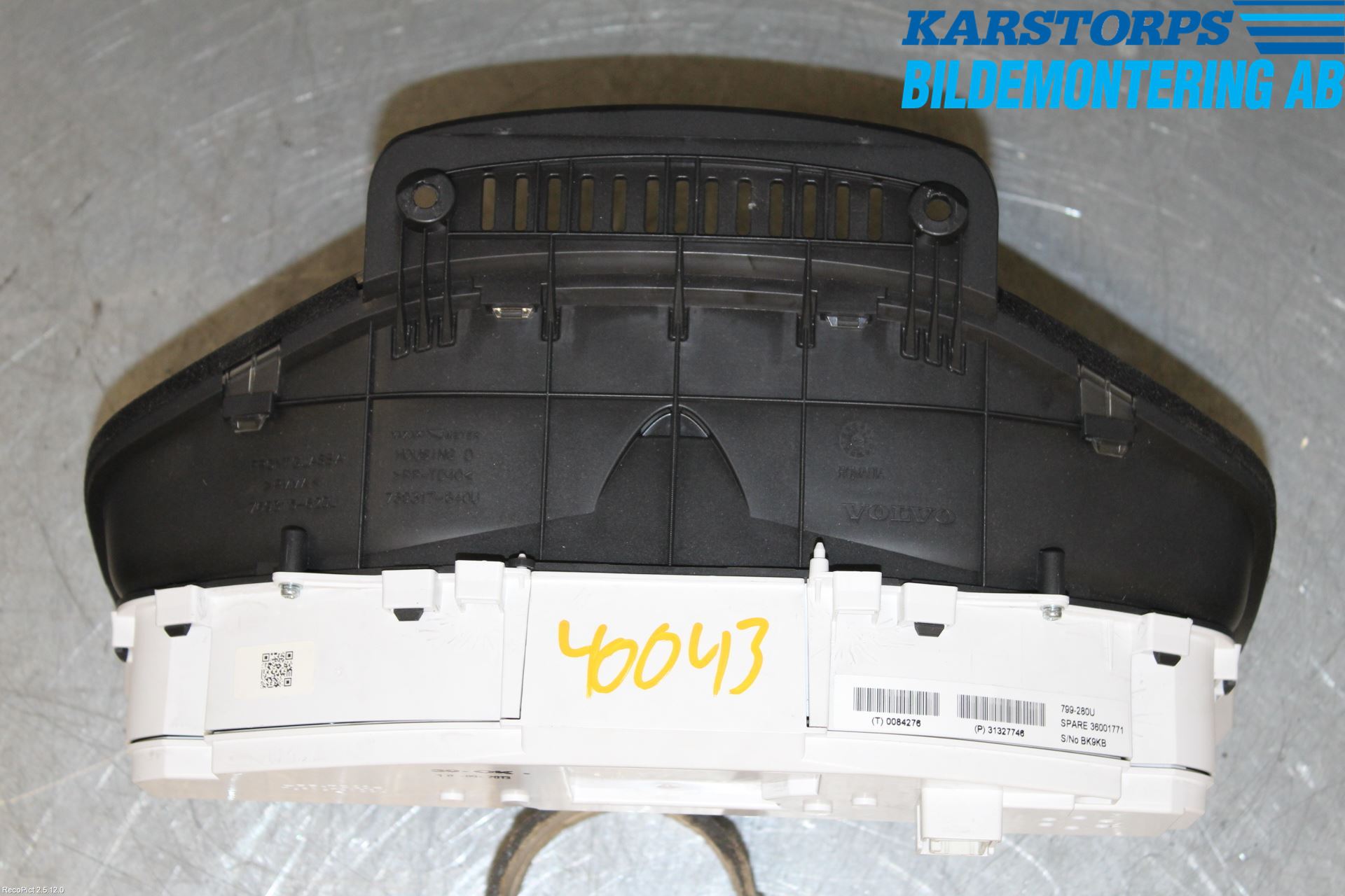 Volvo V70 14-16 Instr Kombinert