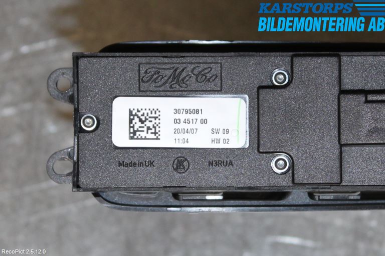 Volvo S40 04-07 Bryter Vindusheis