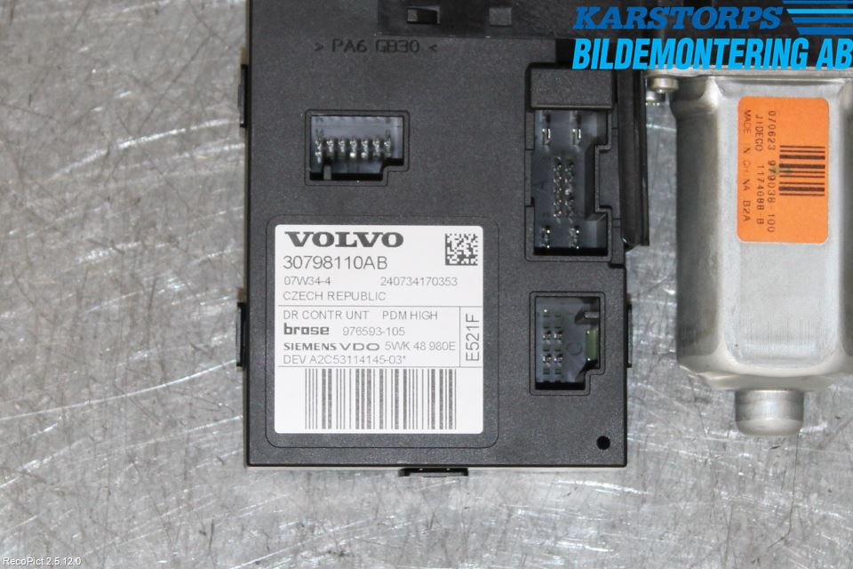 Volvo V50 08-12 Vindusheismotor