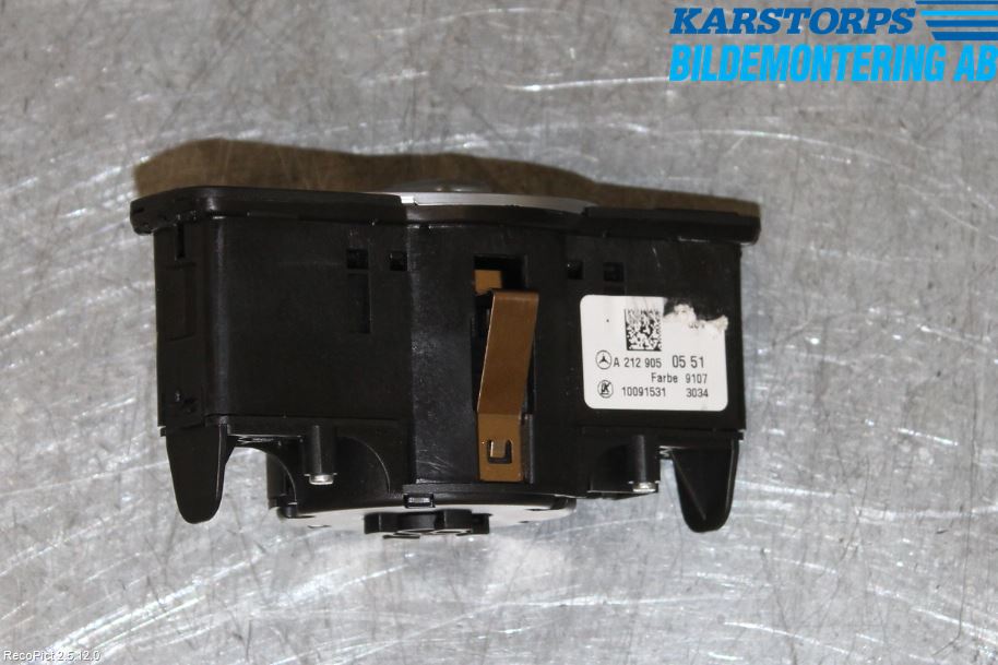 Mercedes-Benz MB E-KLASS (W212) 09-16 Bryter Hovedlys