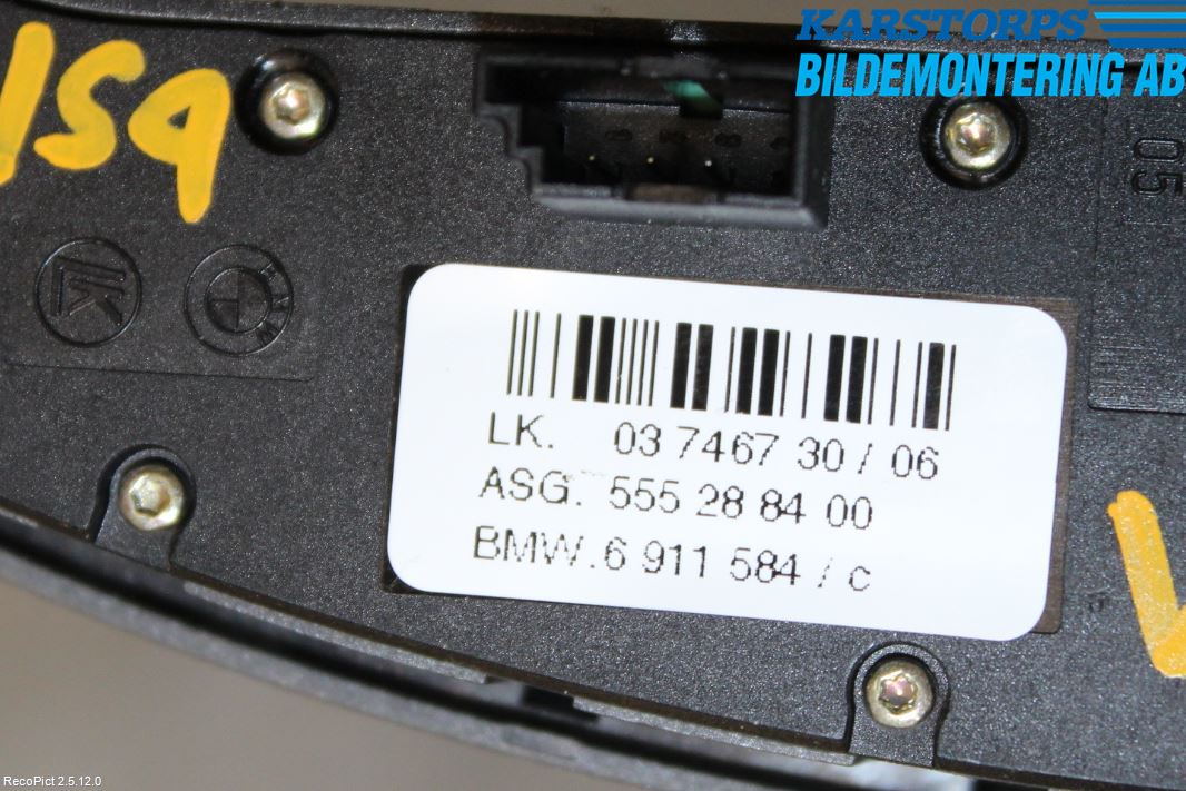 BMW 7 E65/66    00-08 Bryter Ratt Radio-Stereo