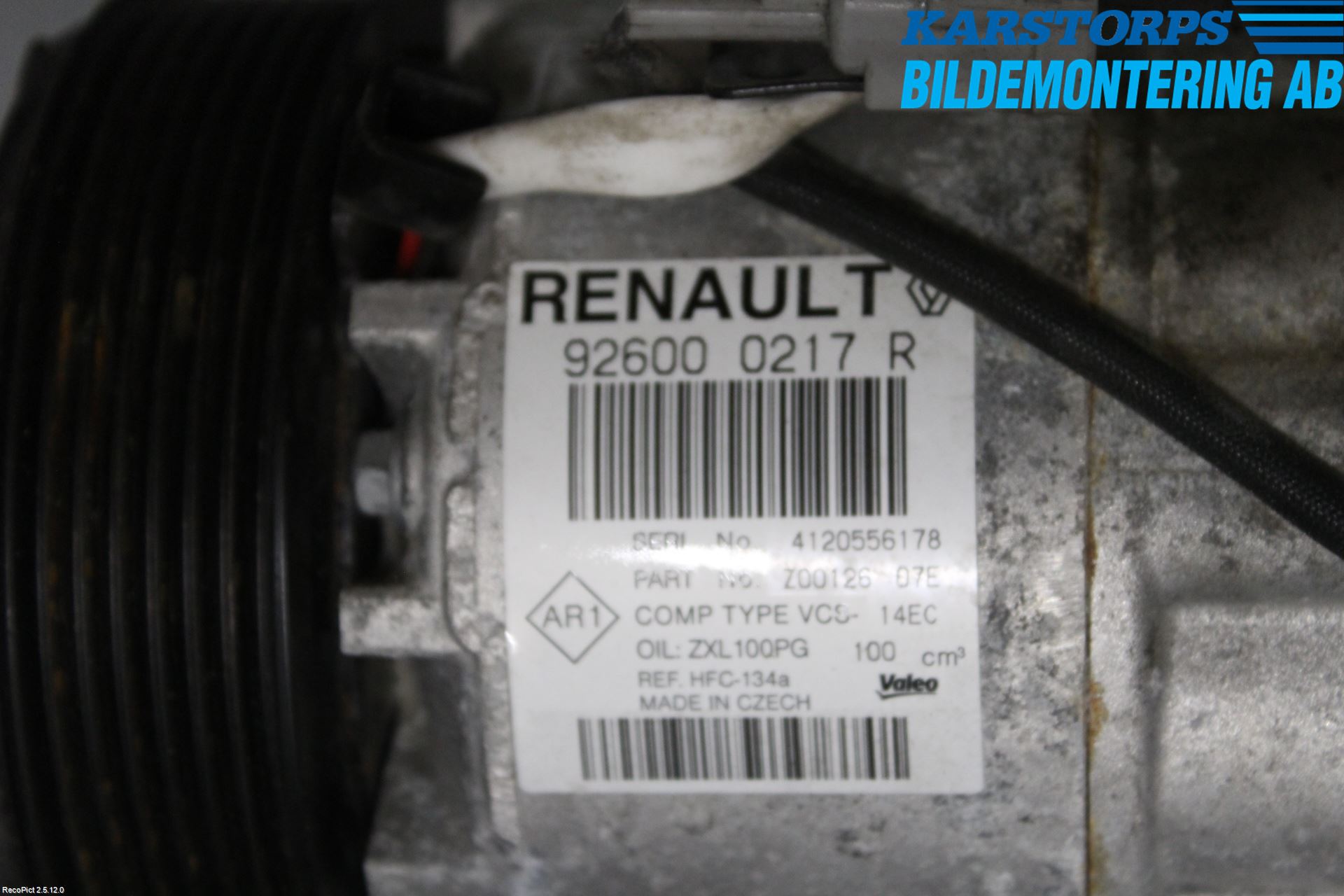 Renault CAPTUR 13-19 Varme Ac Kompressor