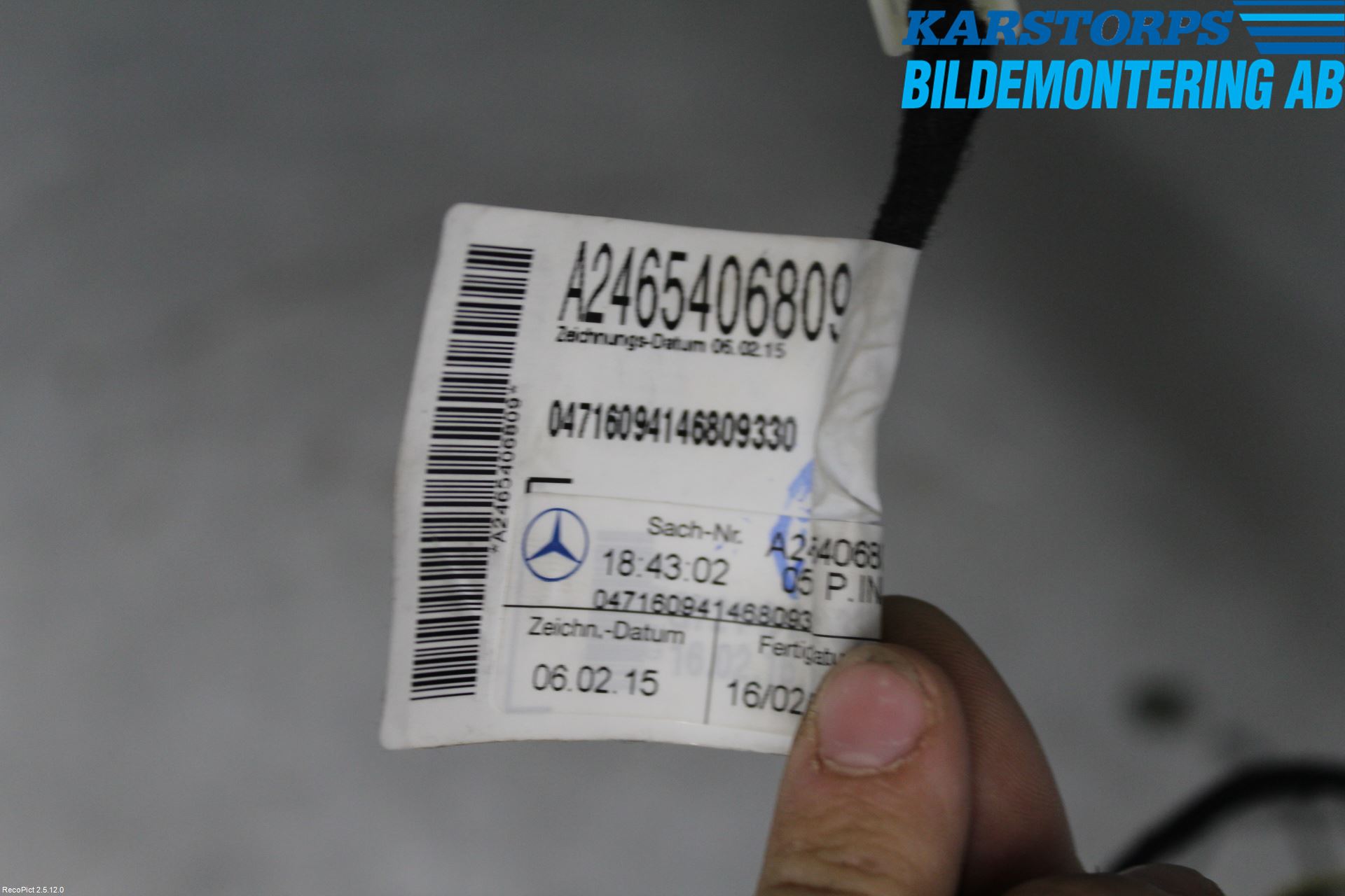Mercedes-Benz MB CLA-KLASS (C117/X117) 13-19 Ledningsnett