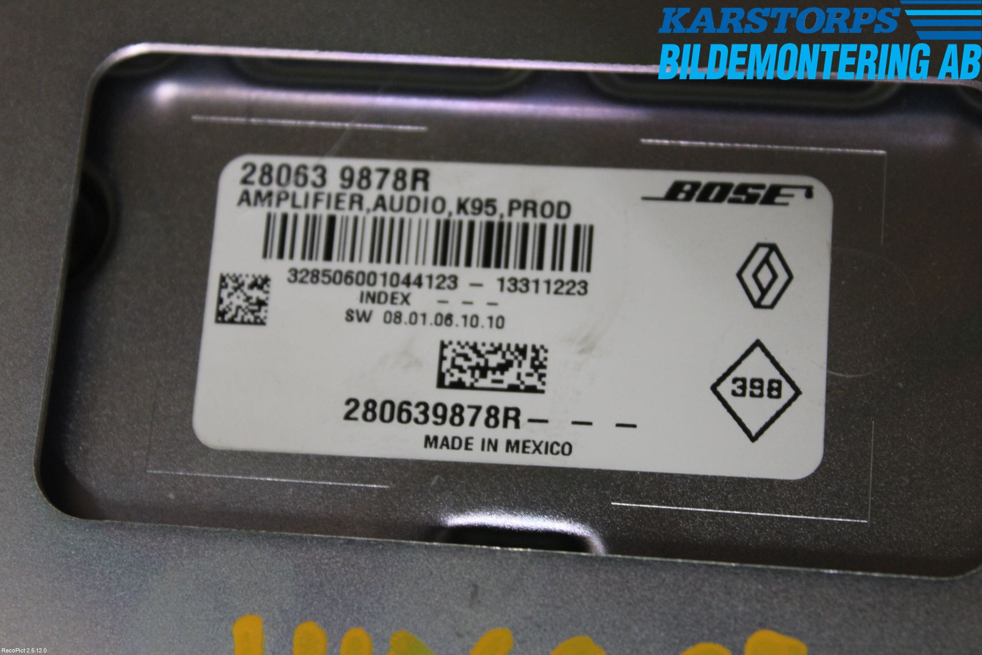 Renault MEGANE III 09-15 Stereo Forsterker
