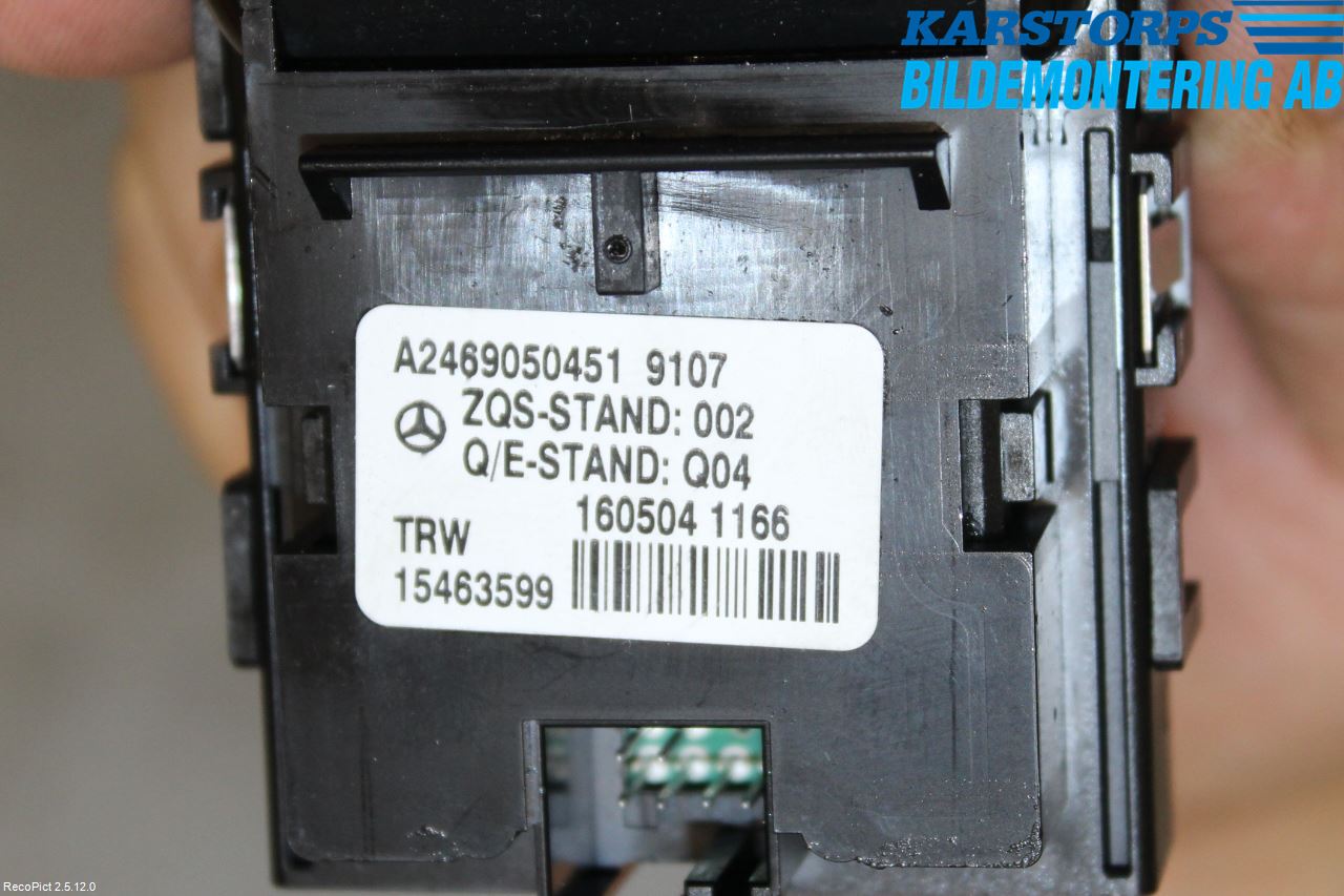 Mercedes-Benz MB A-KLASS (W176) 13-18 Bryter Parkeringsbrems