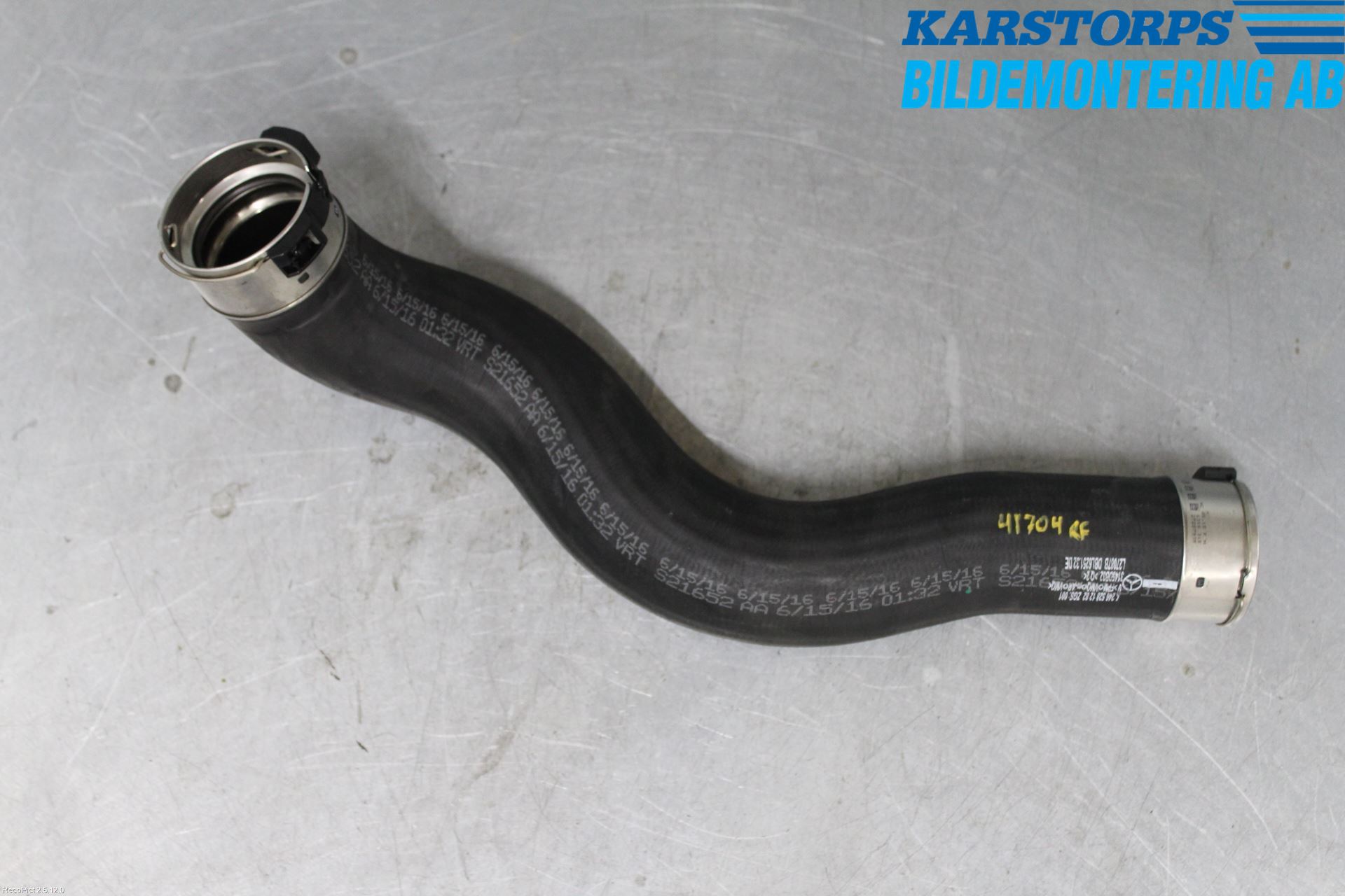 Mercedes-Benz MB A-KLASS (W176) 13-18 Intercooler Rør-Slange