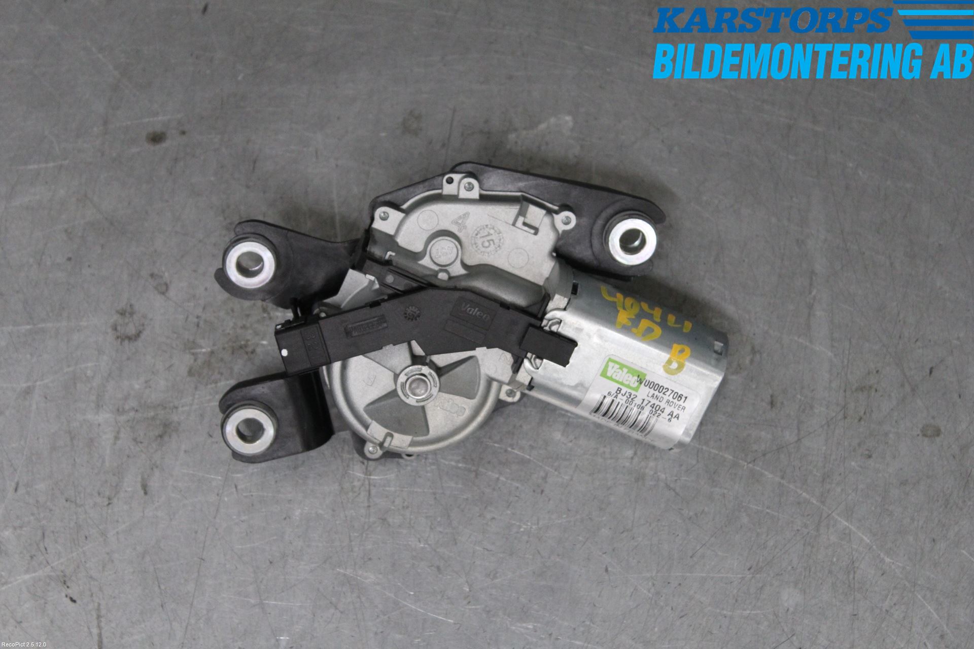Landrover LAND ROVER RANGE ROVER EVOQUE (L538) 11-18 Viskermotor Bakluke