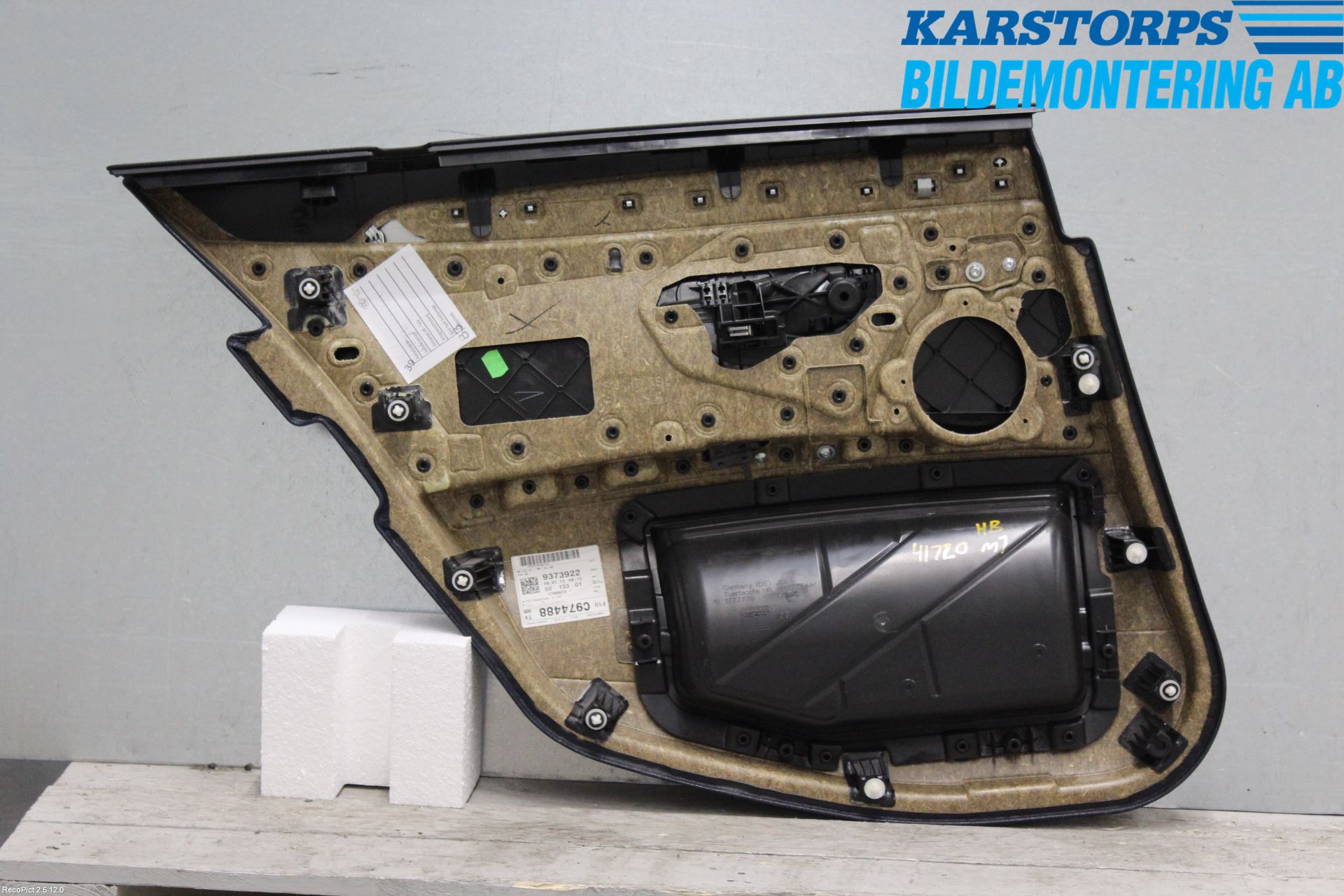 BMW 5 F10/F11/F18 09-17 Innr Dørtrekk Høyre