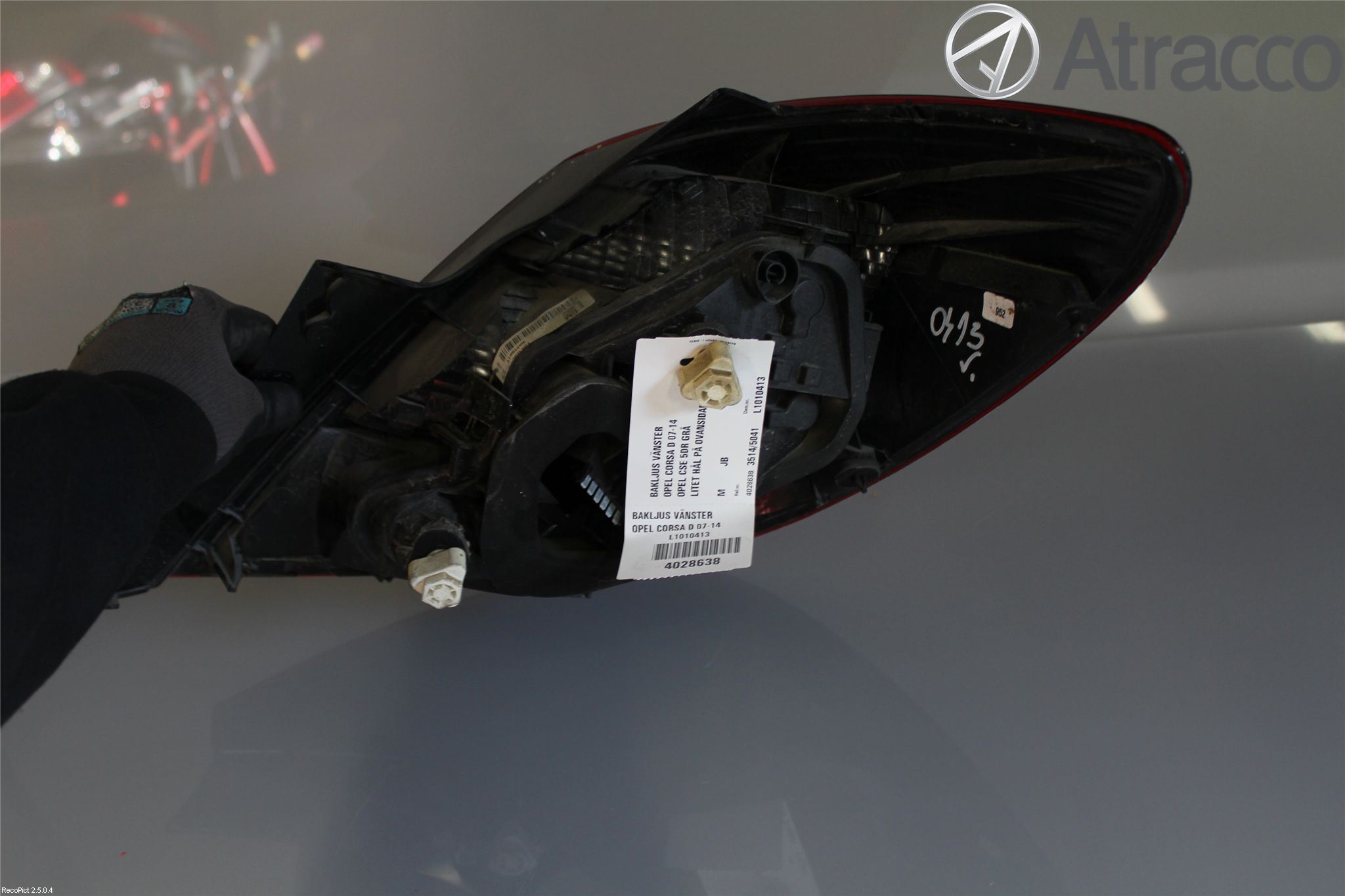 Opel CORSA D 07-14 Baklykt Venstre