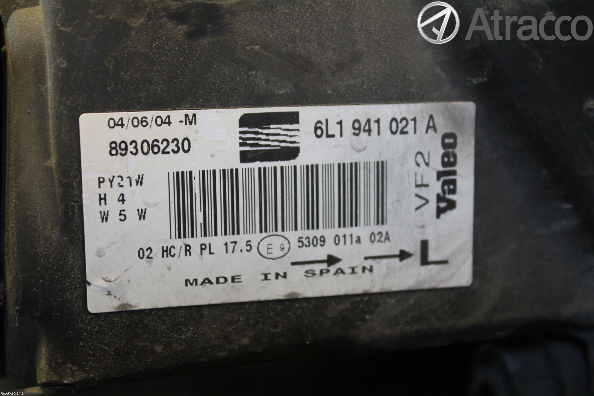 Seat IBIZA III 02-06 Frontlykt Venstre