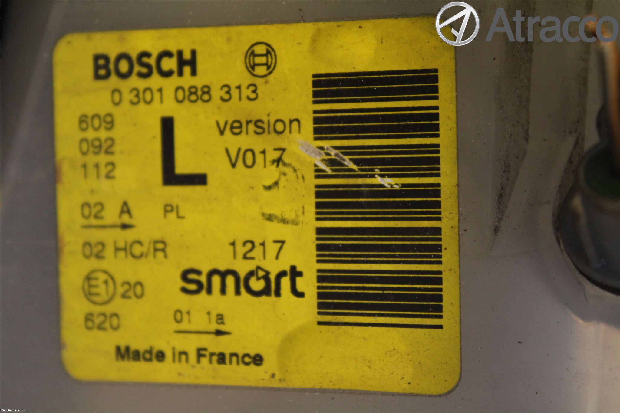 Smart FORTWO I 99-07 Frontlykt Venstre