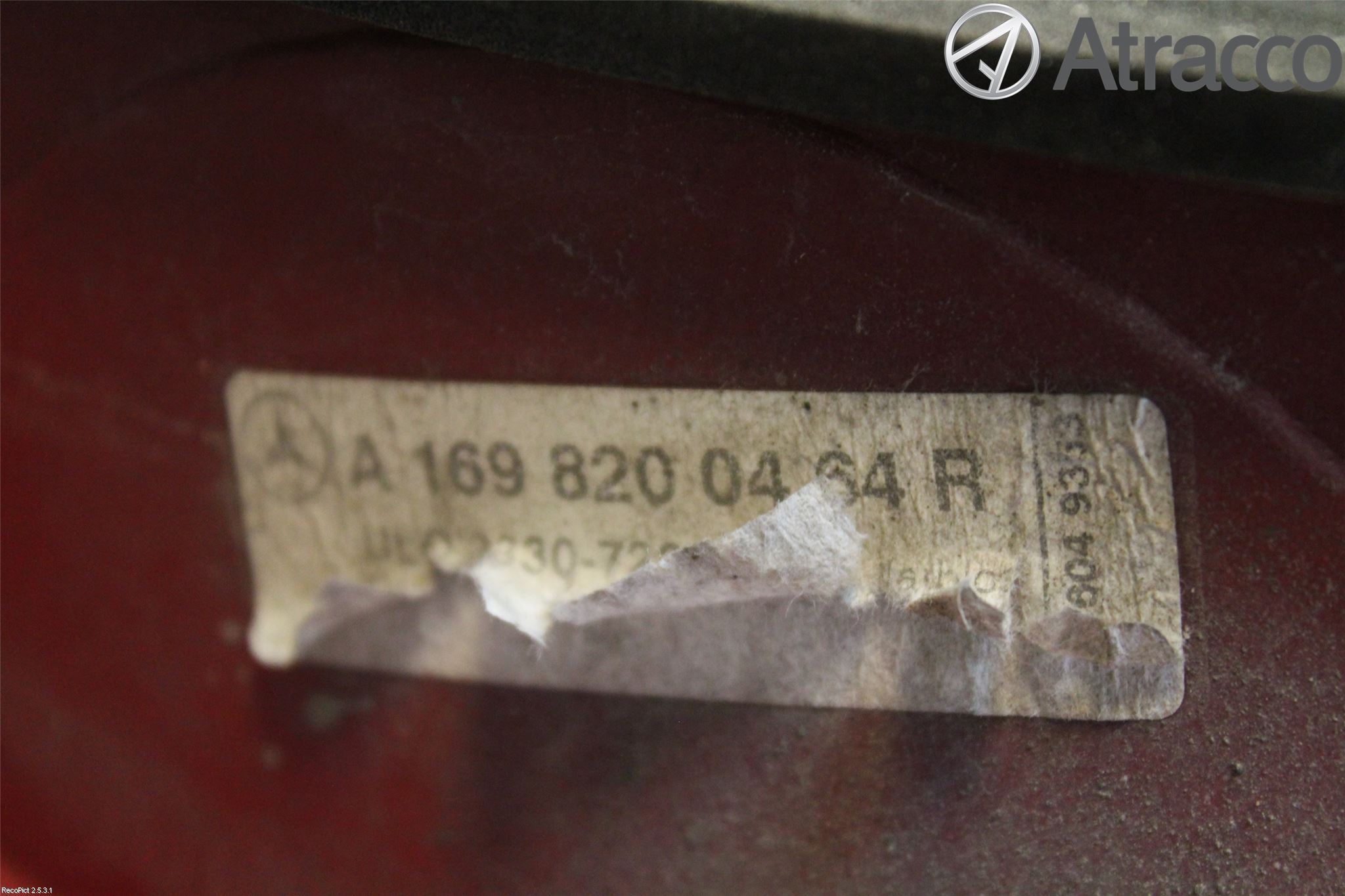 Mercedes-Benz MB A-KLASS (W169) 04-12 Baklykt Høyre
