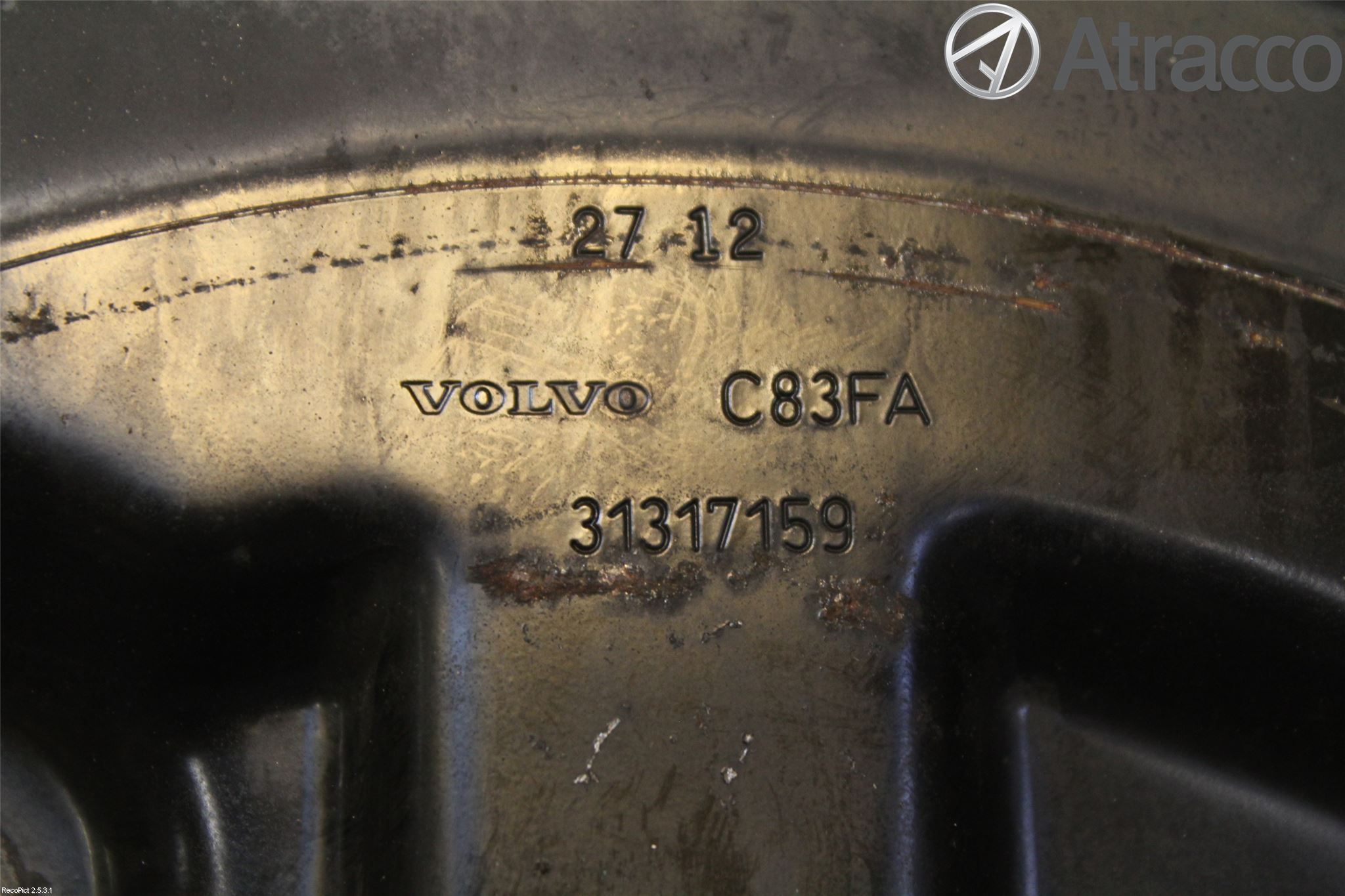 Volvo V40 12-19 Bremseskjold Foran