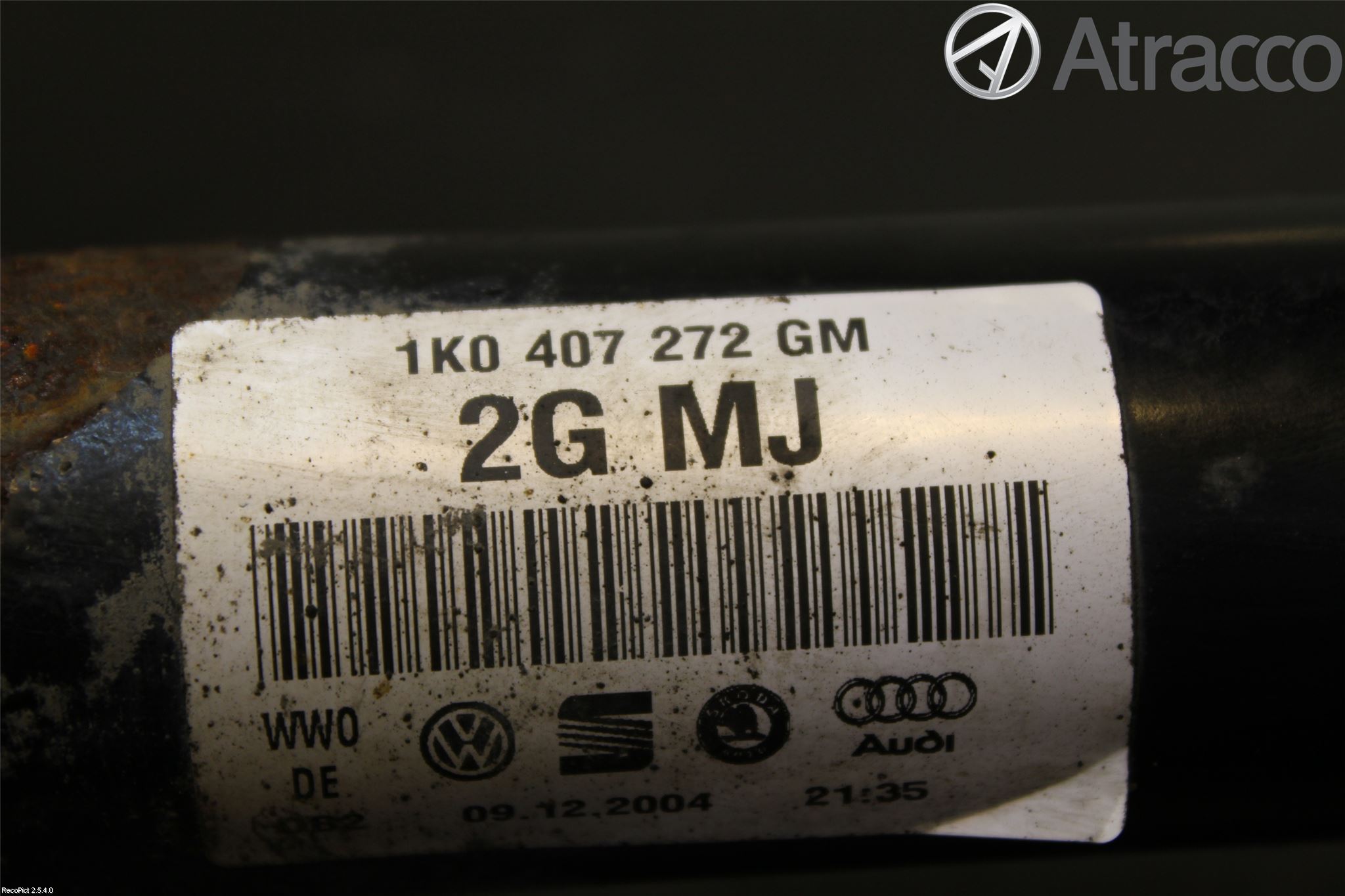 Audi A3/S3 05-13 Drivaksel Foran Kompl Høyre