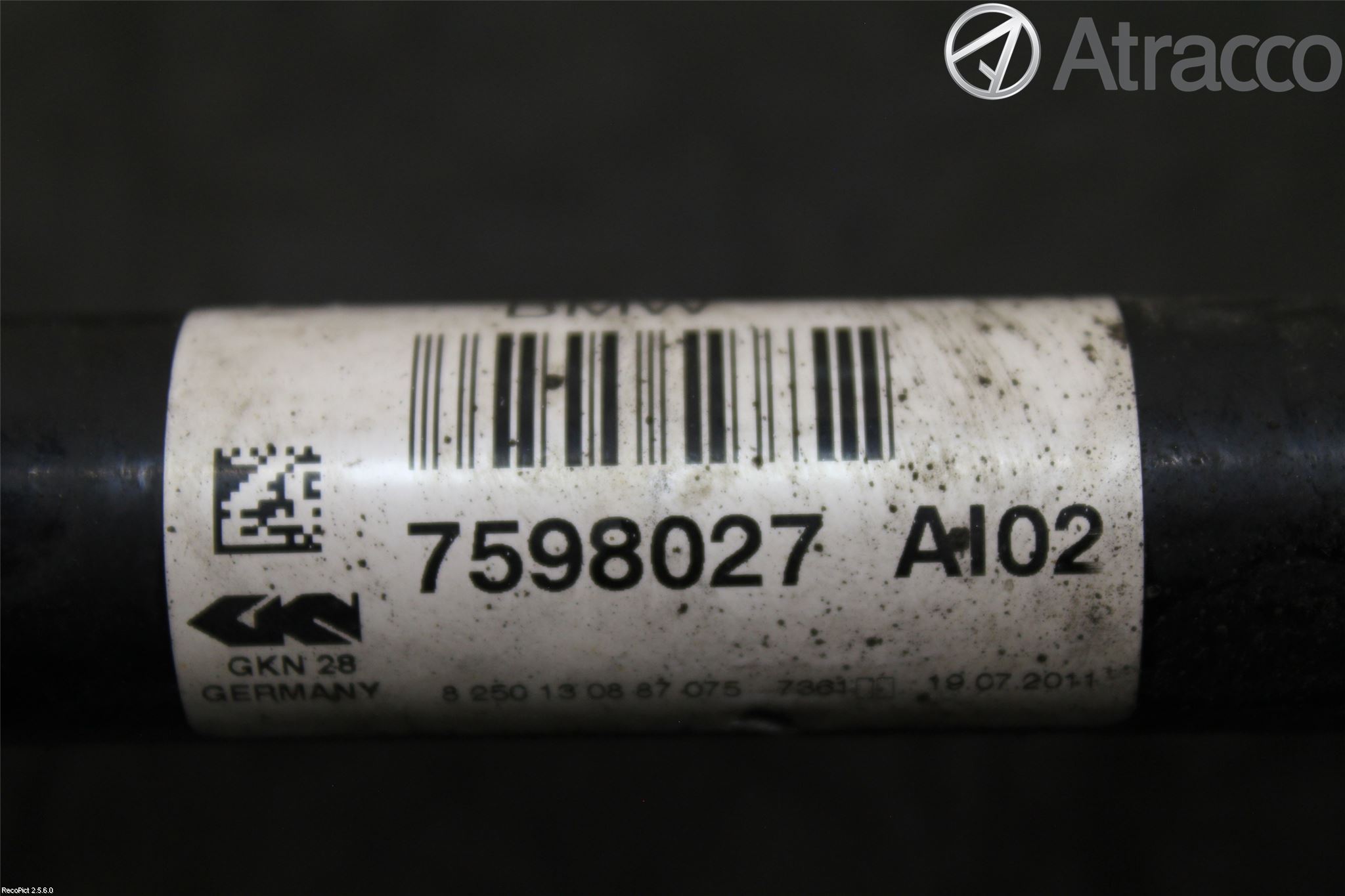 BMW X3 F25 10-17 Drivaksel Foran Kompl Venstre