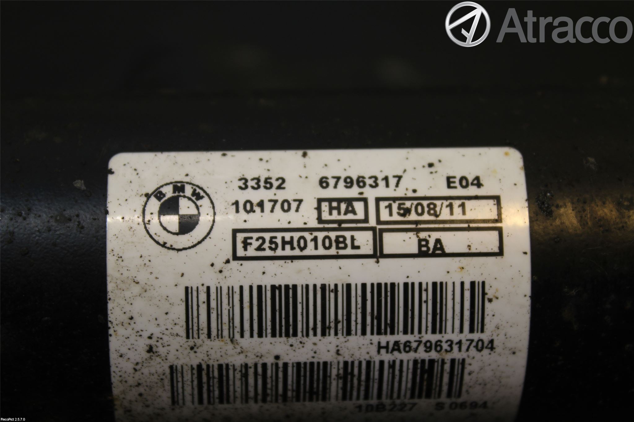 BMW X3 F25 10-17 Støtdemper Bak