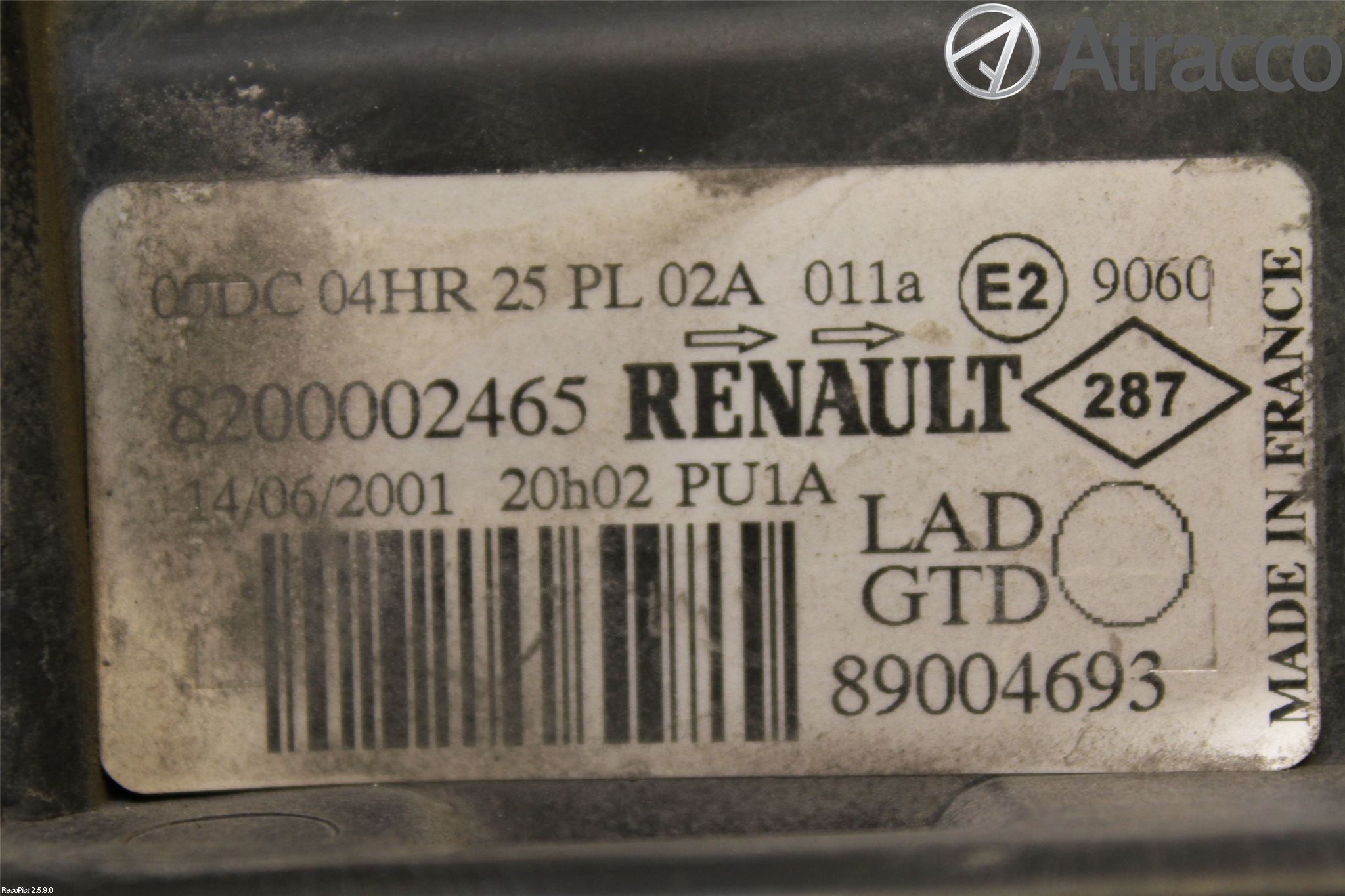 Renault LAGUNA II  01-05 Frontlykt Venstre