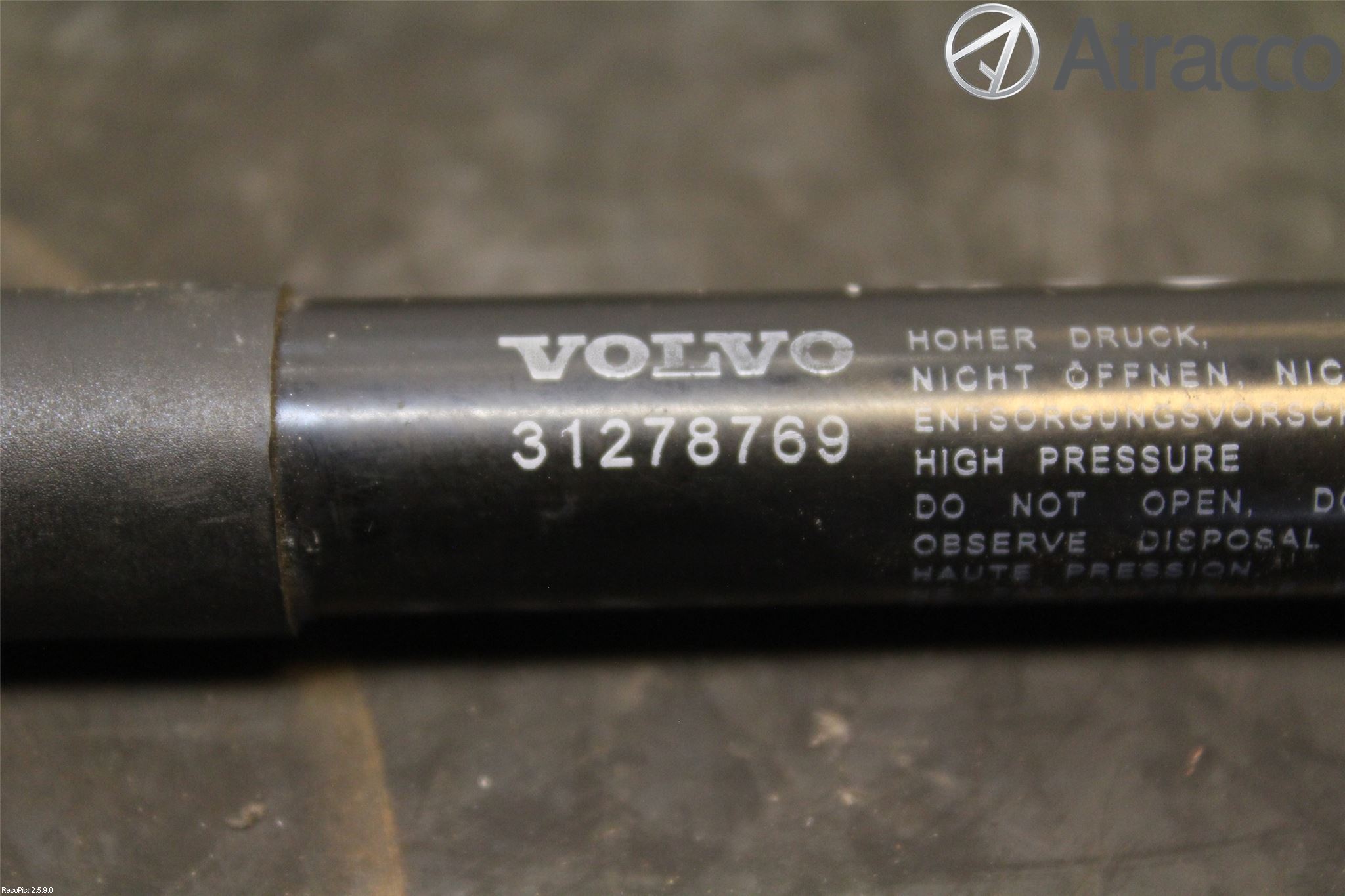 Volvo S60 11-13 Panser Demper-Gassfjær