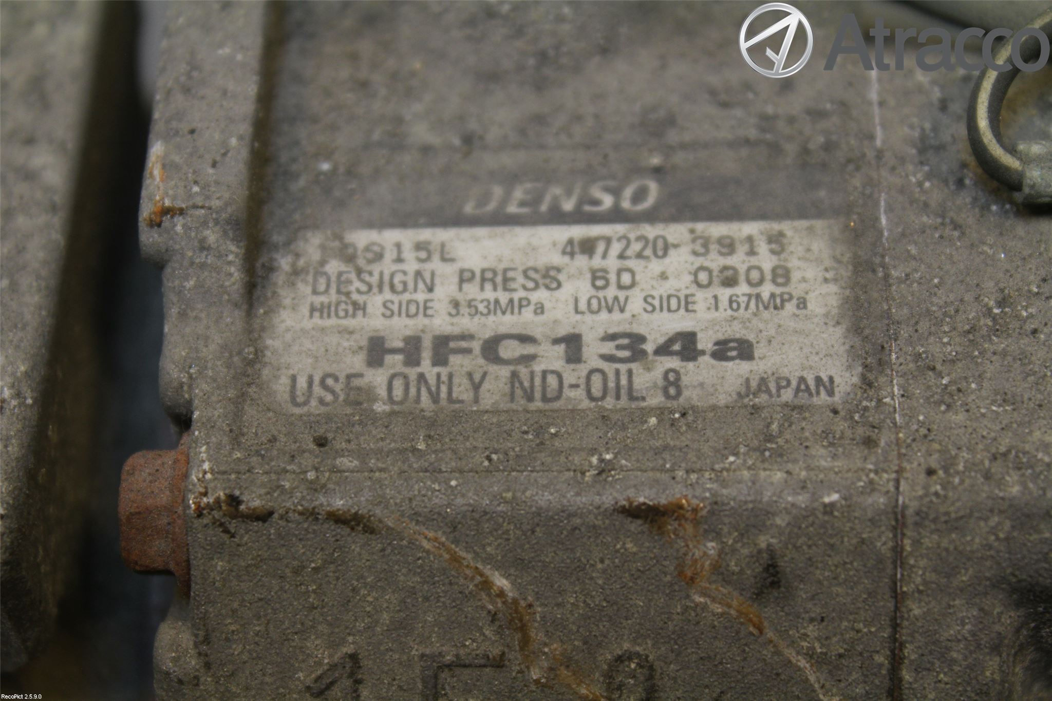 Toyota AVENSIS 98-02 Varme Ac Kompressor