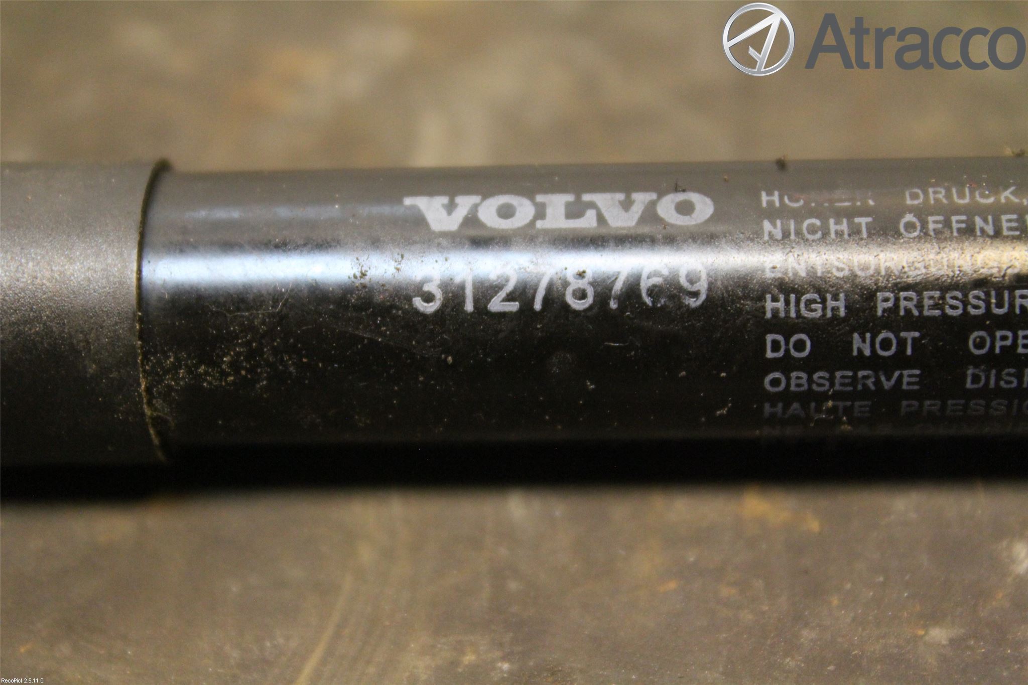 Volvo V60 11-13 Panser Demper-Gassfjær