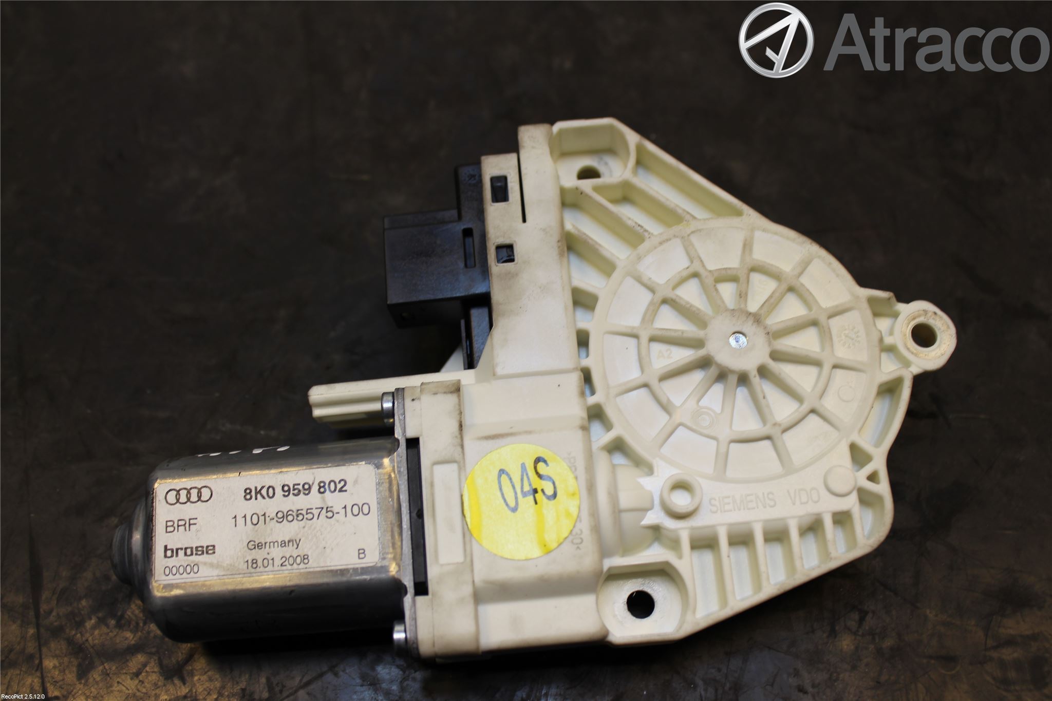 Audi A4/S4 08-11 Vindusheismotor