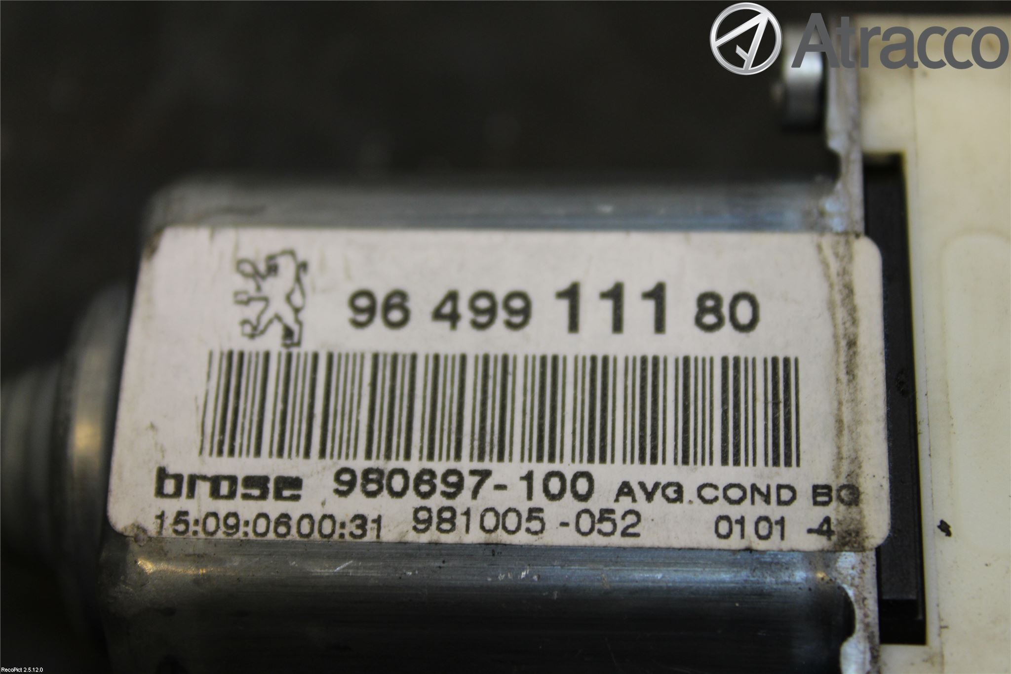 Peugeot 307     05-08 Vindusheismotor