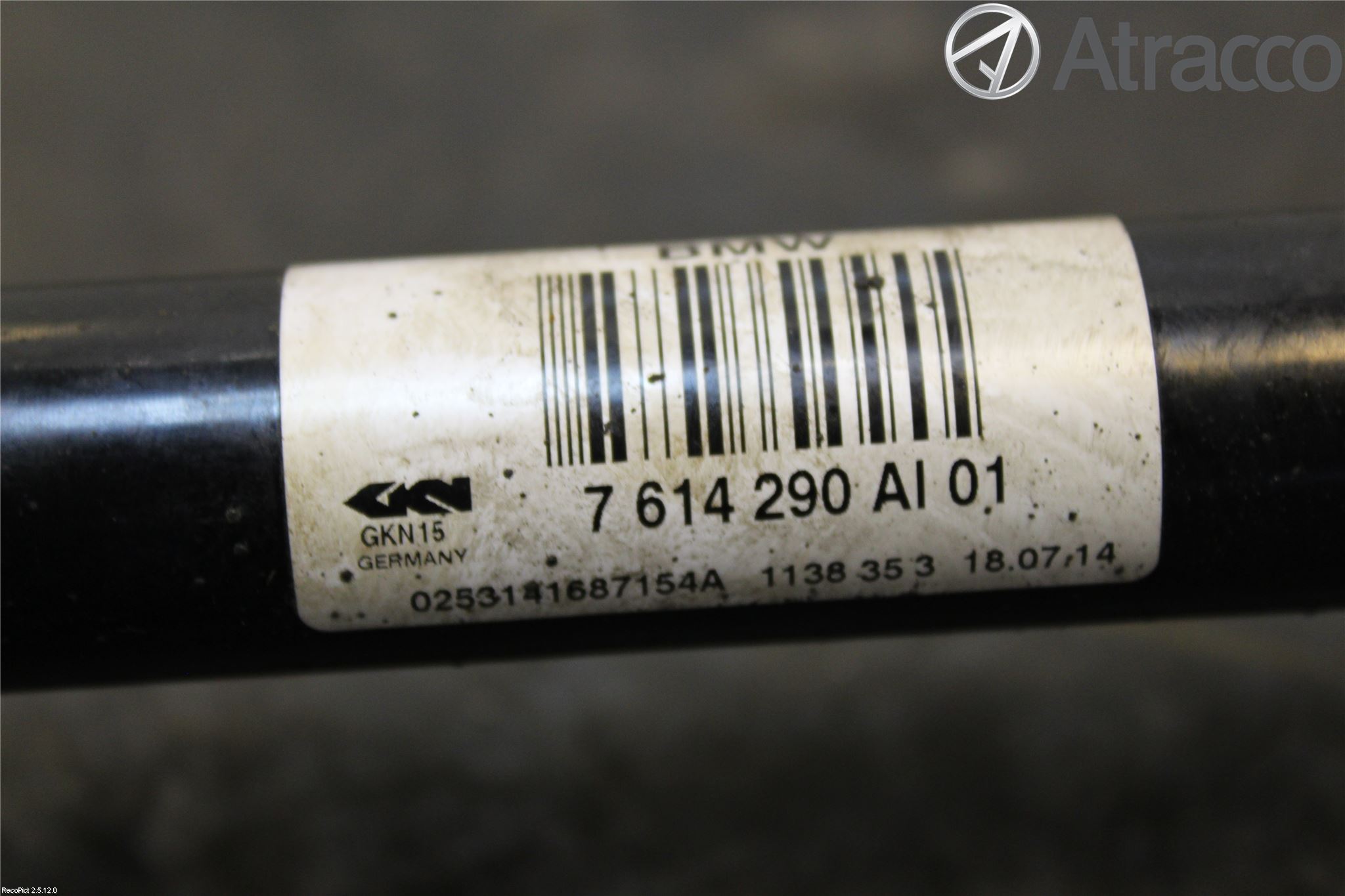 BMW 5 F10/F11/F18 09-17 Drivaksel Bak Kompl Høyre