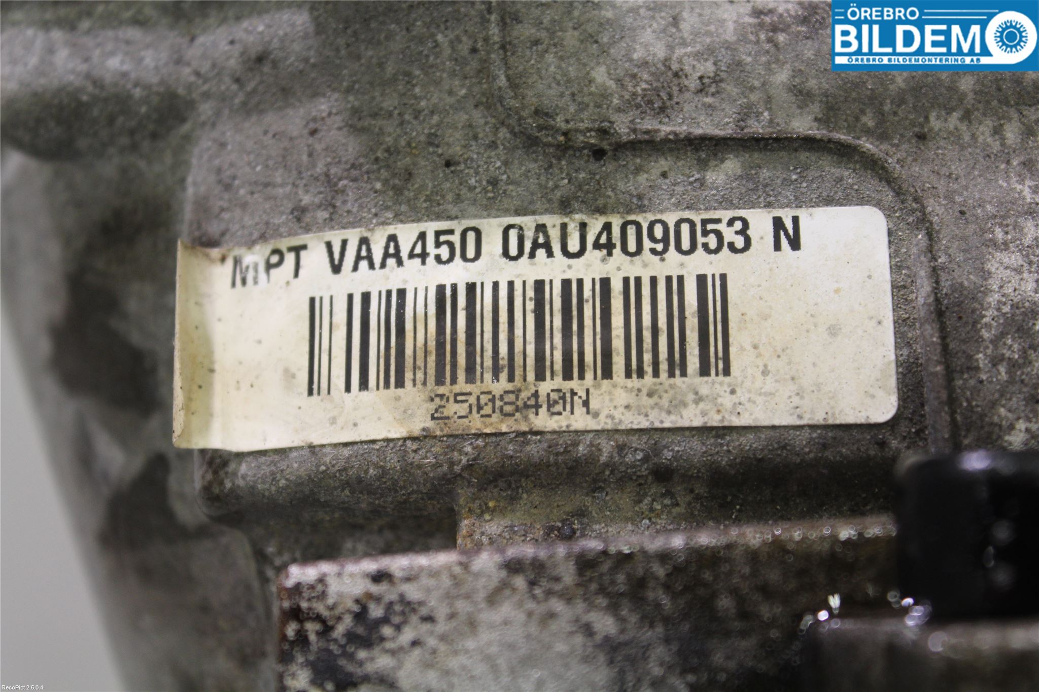 Volkswagen VW TIGUAN 07-16 Gearkasse Fordelingskasse