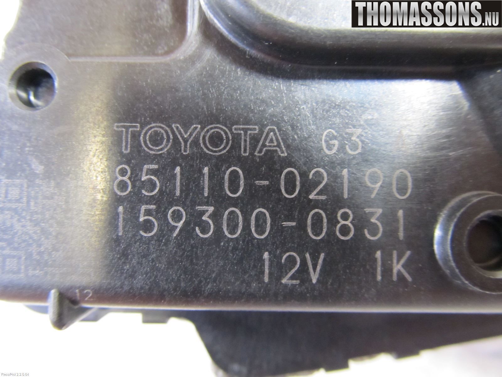 Toyota AURIS 07-09 Viskermotor Frontrute