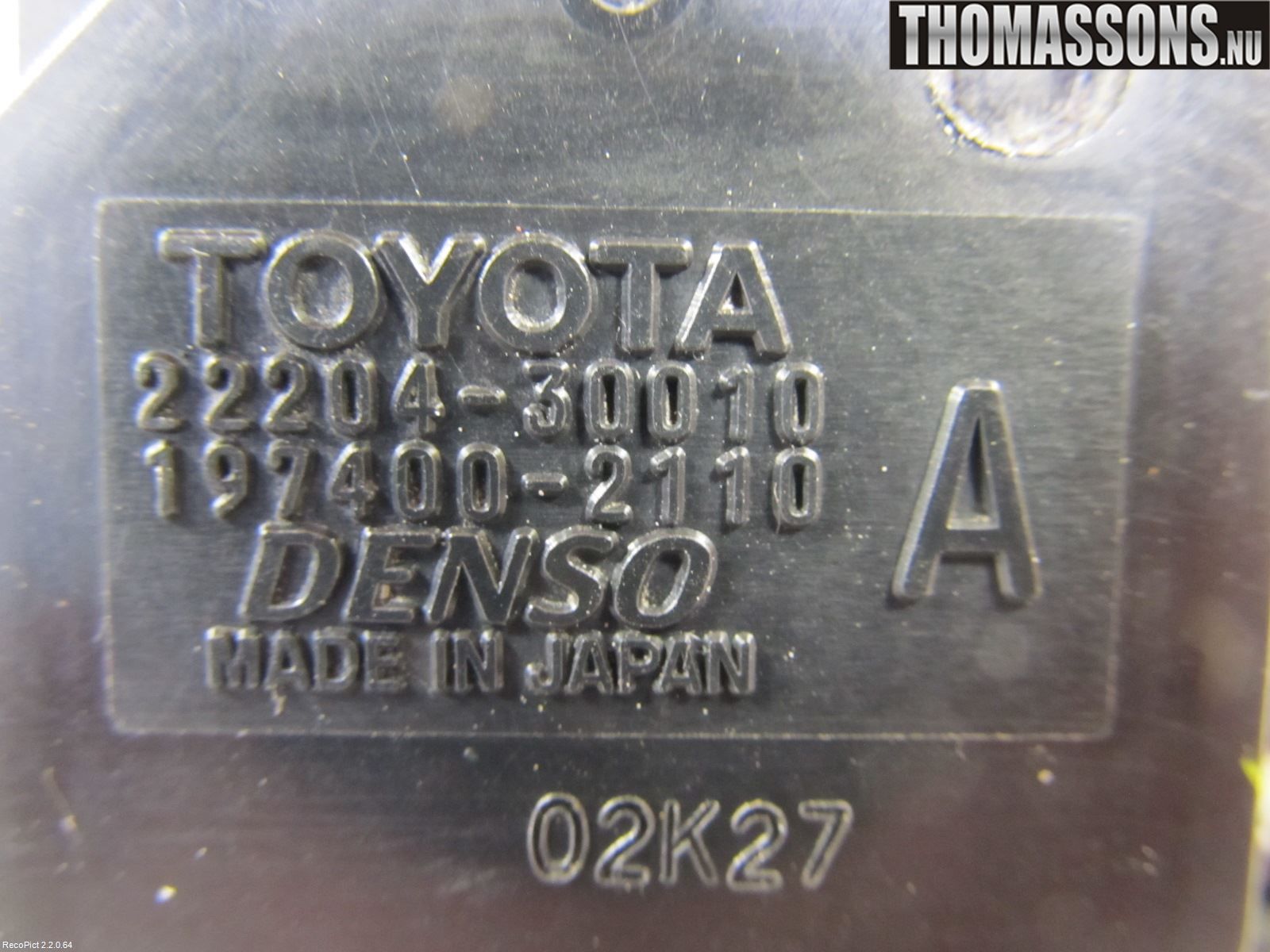 Toyota AURIS 07-09 Inns Luftmassemåler