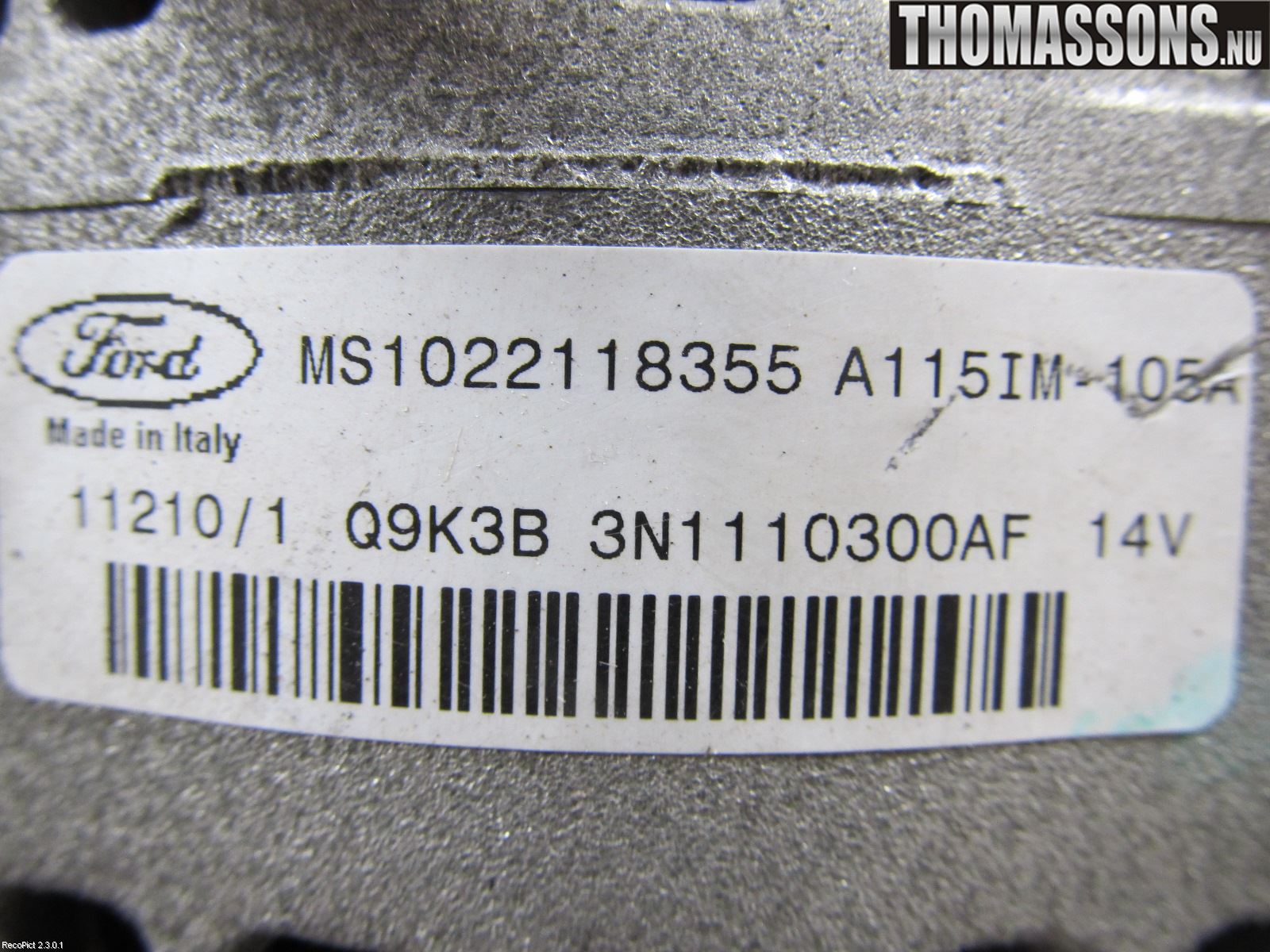 Ford FOCUS 08-11 Dynamo