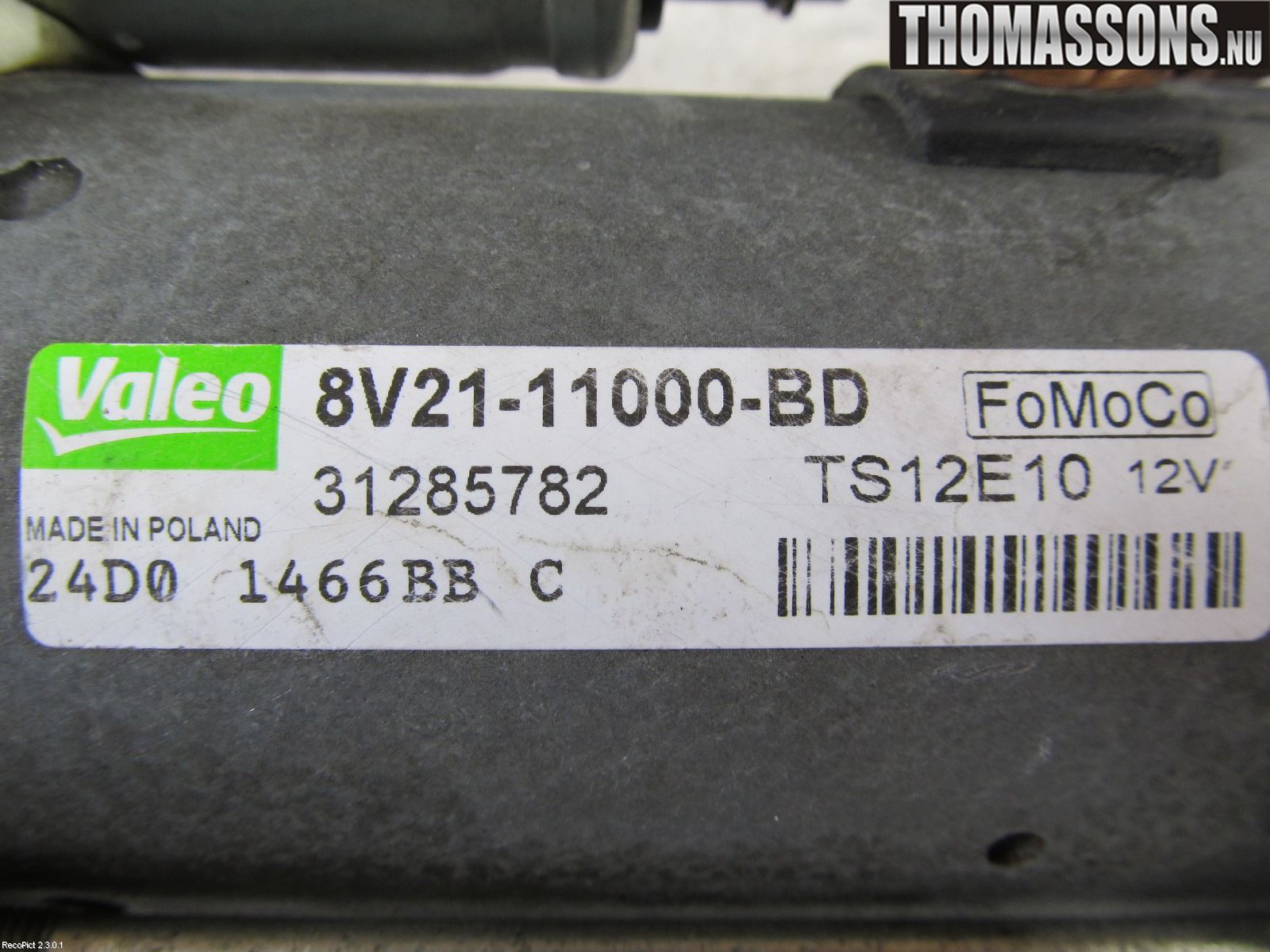 Ford FOCUS 08-11 Startmotor