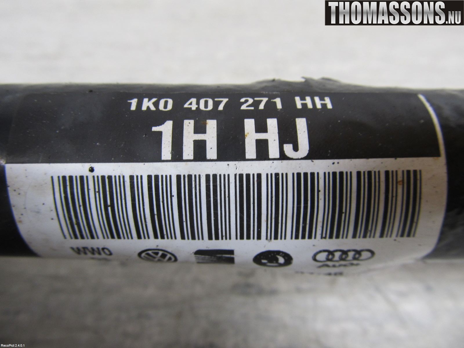 Volkswagen VW GOLF PLUS/CROSS GOLF 04-14 Drivaksel Foran Kompl Venstre
