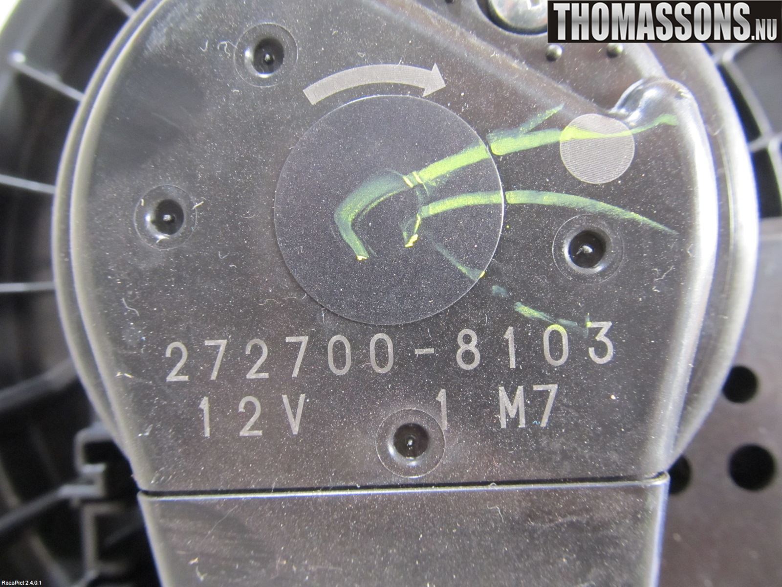 Toyota RAV 4 06-12 Varmeapparat Viftemotor