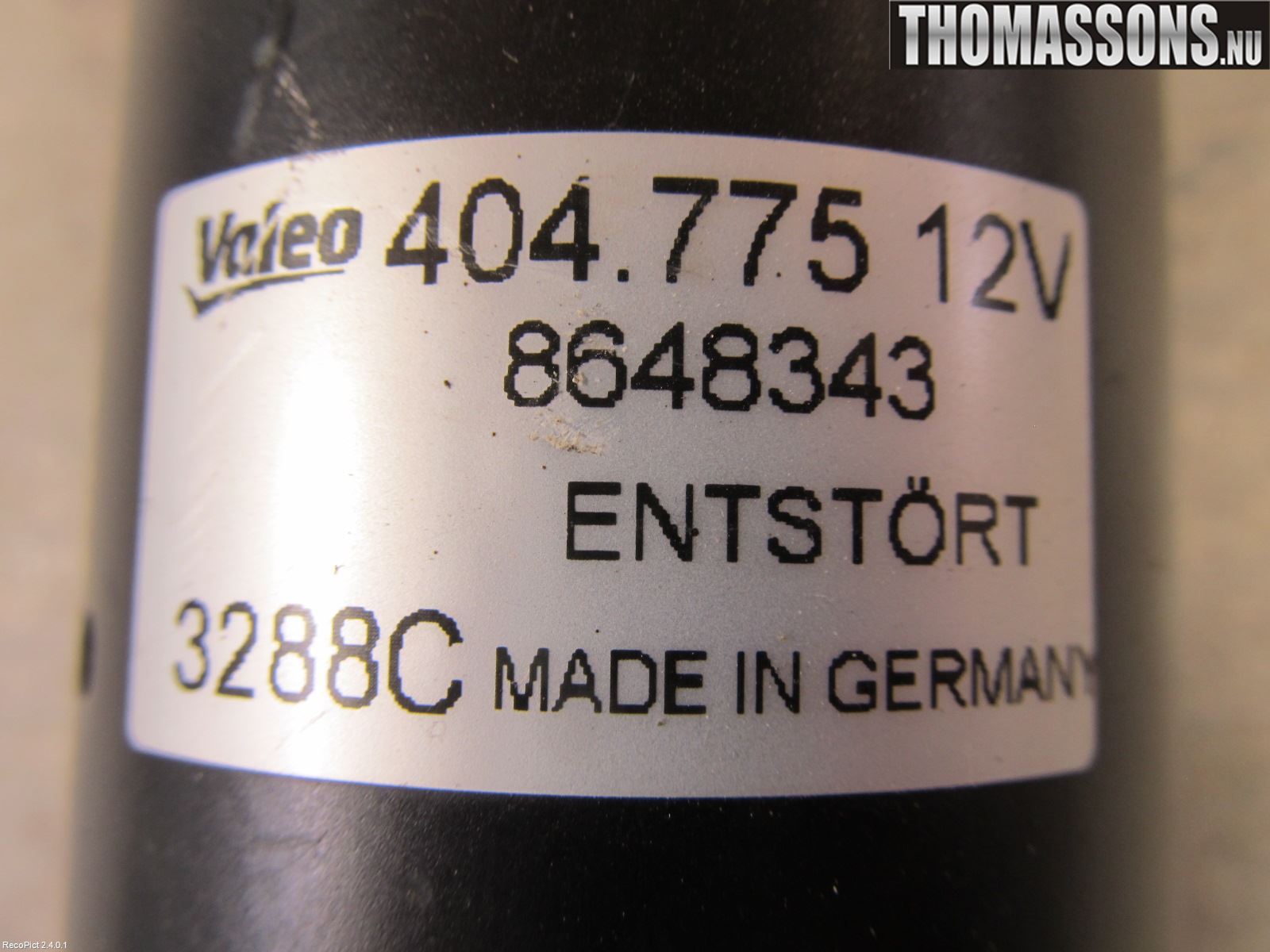 Volvo S60 05-10 Viskermotor Frontrute