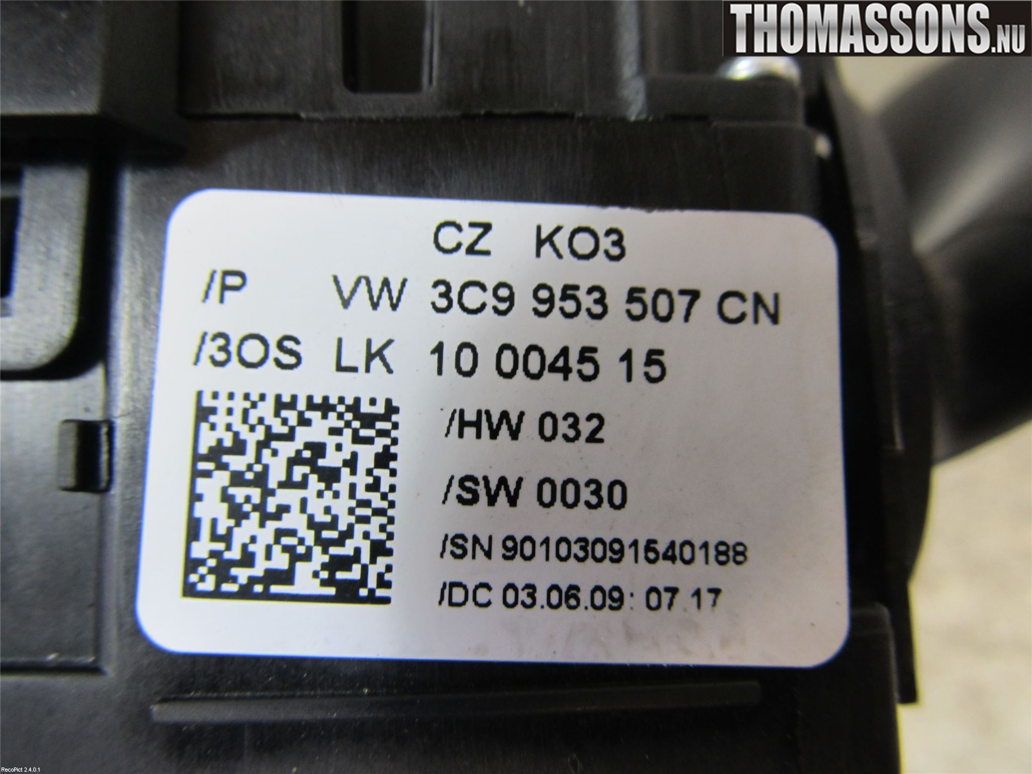 Volkswagen VW PASSAT 05-11 Bryter Ratt Kombi H Og V
