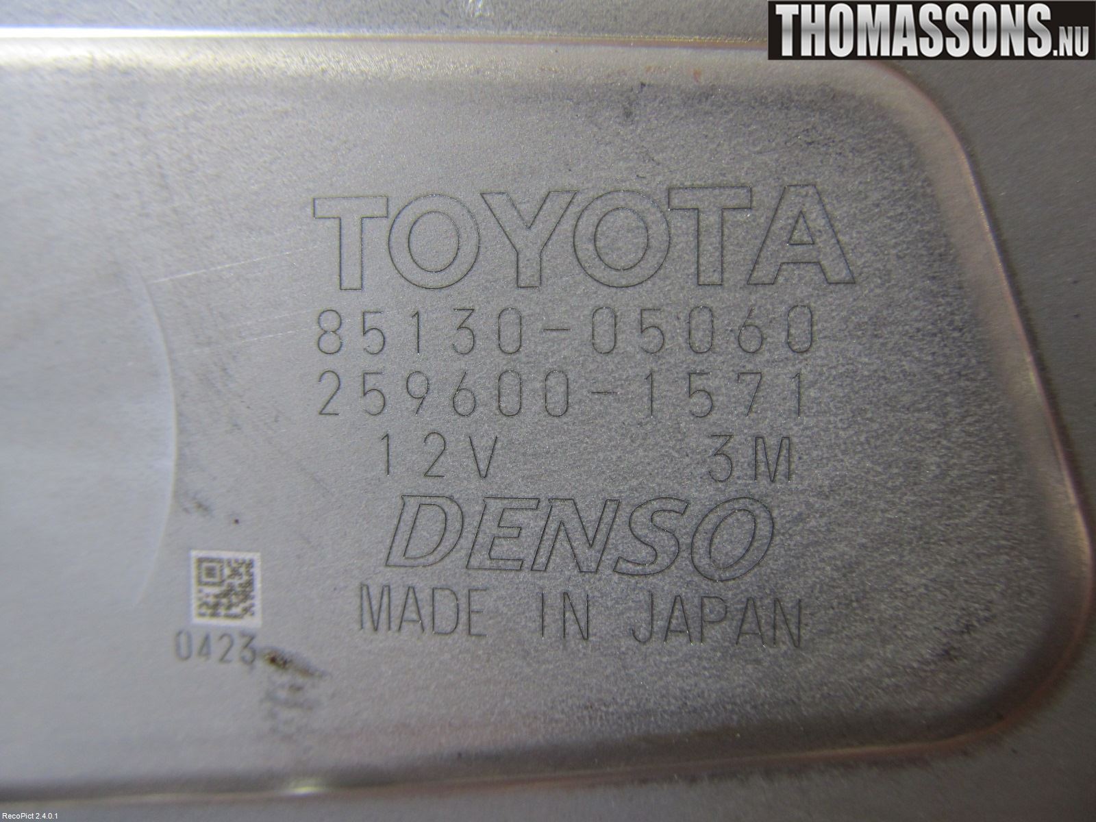 Toyota AVENSIS 09-15 Viskermotor Bakluke
