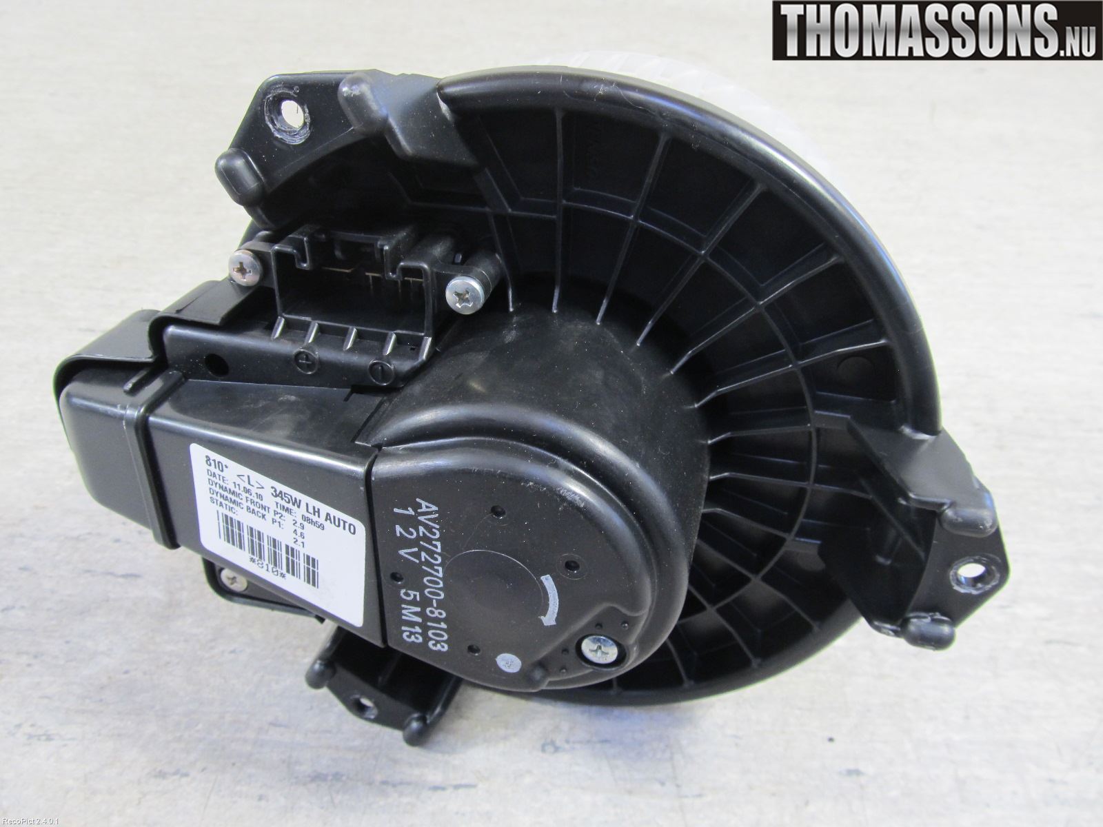Toyota AVENSIS 09-15 Varmeapparat Viftemotor
