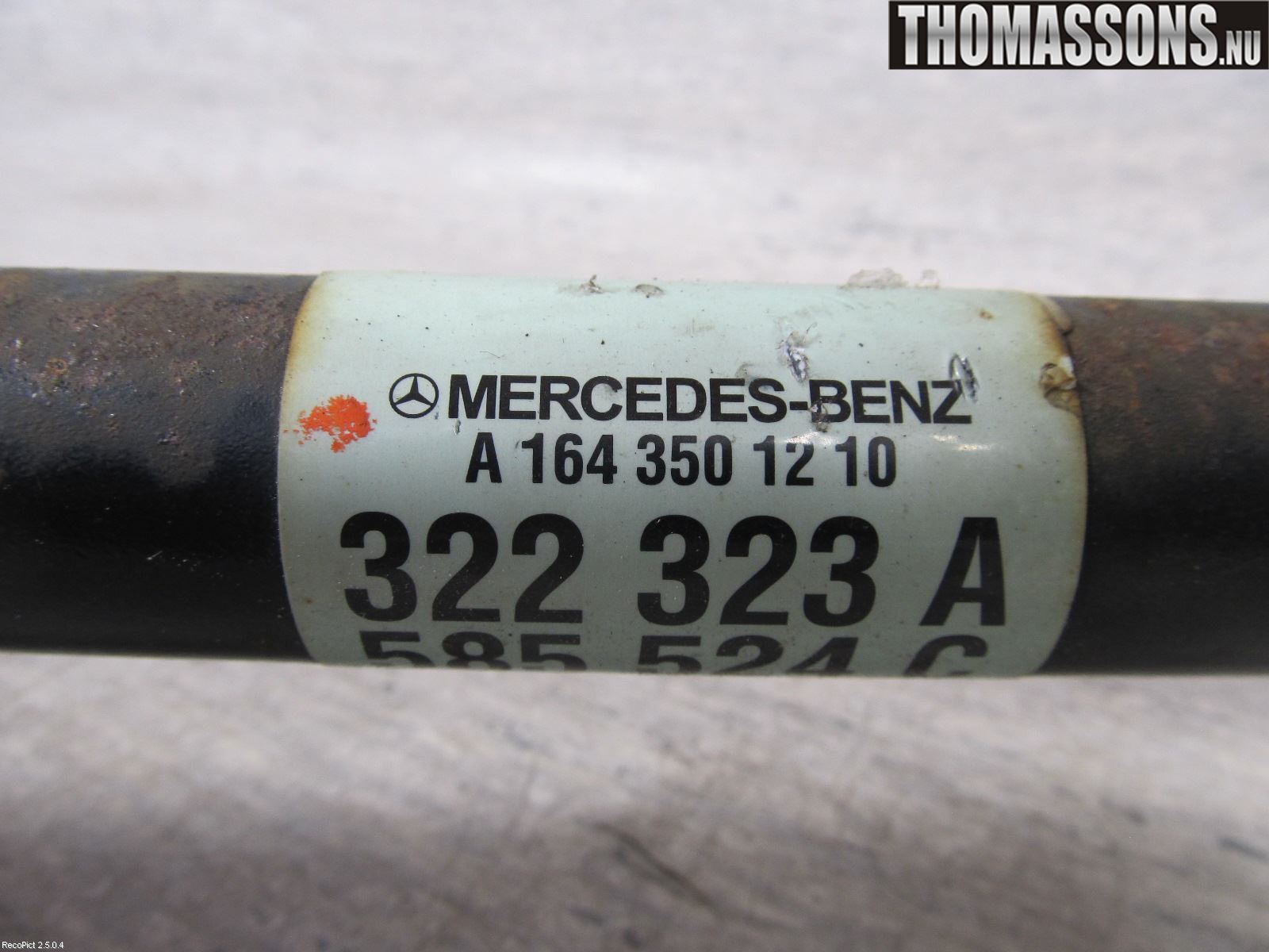 Mercedes-Benz MB ML (W164) 05-11 Drivaksel Bak Kompl Venstre