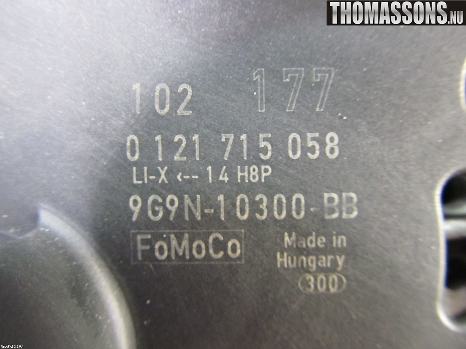 Volvo V70 08-13 Dynamo