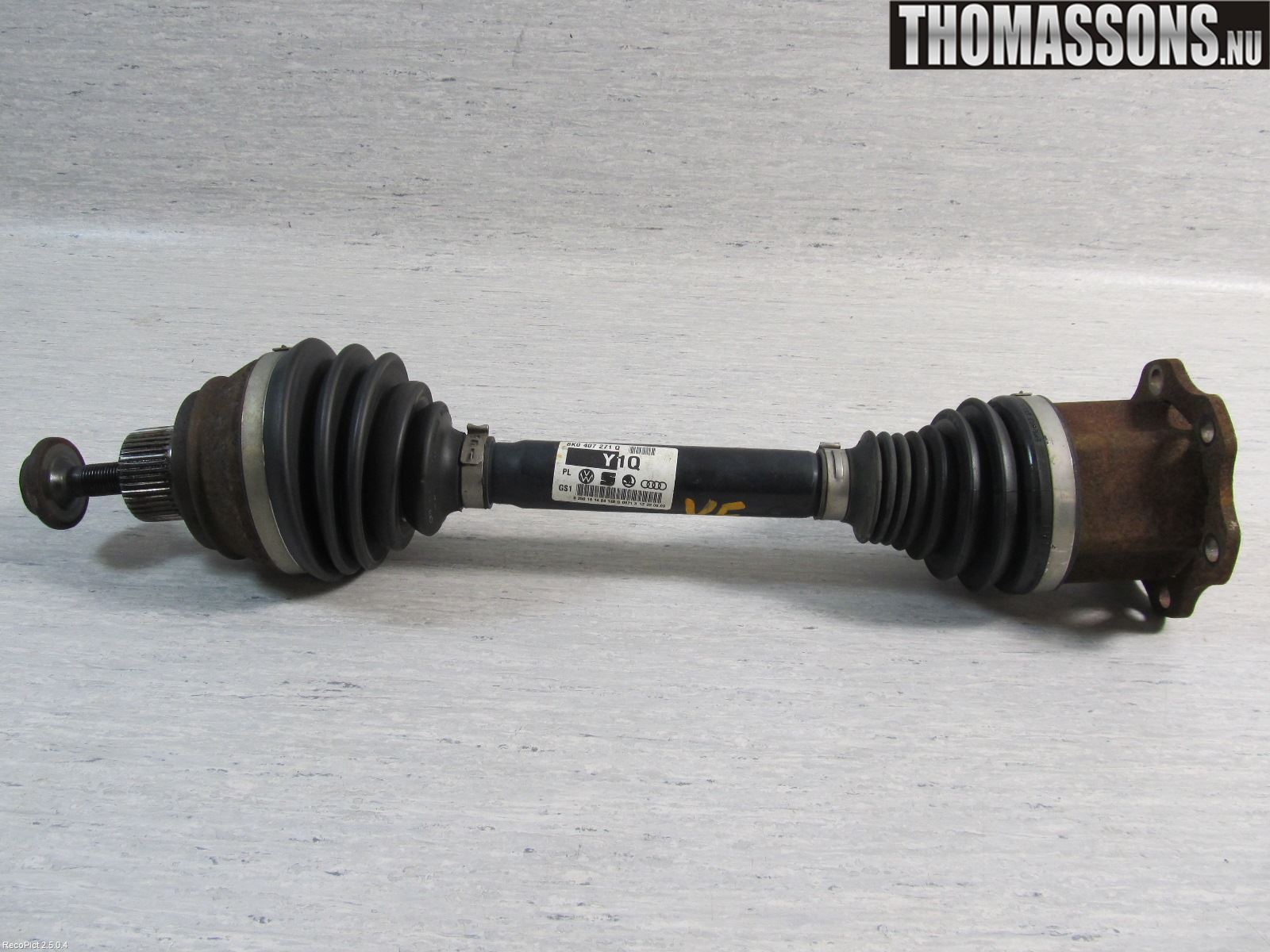 Audi A4/S4 08-11 Drivaksel Foran Kompl  V = H