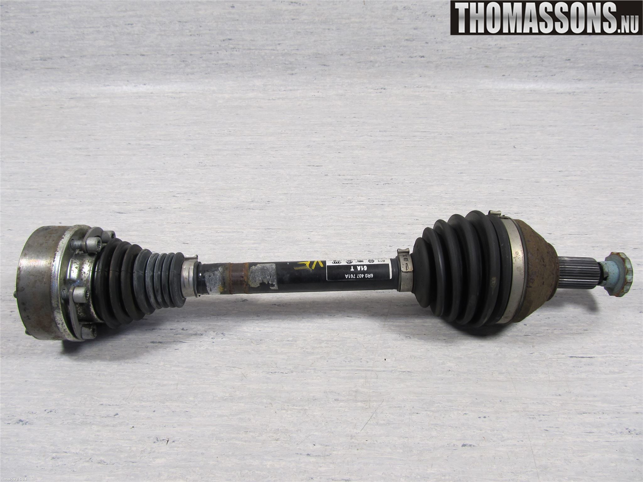 Seat IBIZA IV 08-16 Drivaksel Foran Kompl Venstre