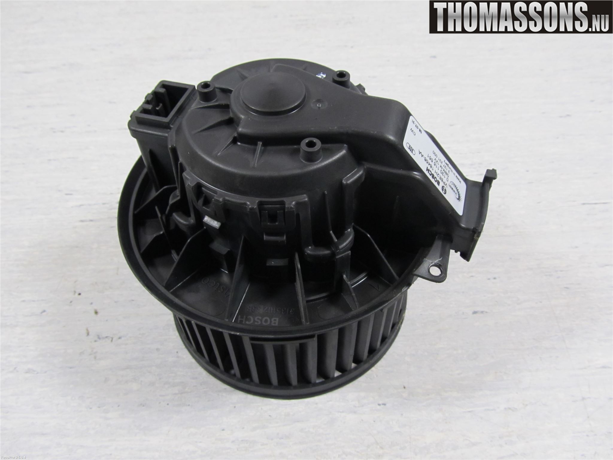 Ford FIESTA 09-12 Varmeapparat Viftemotor