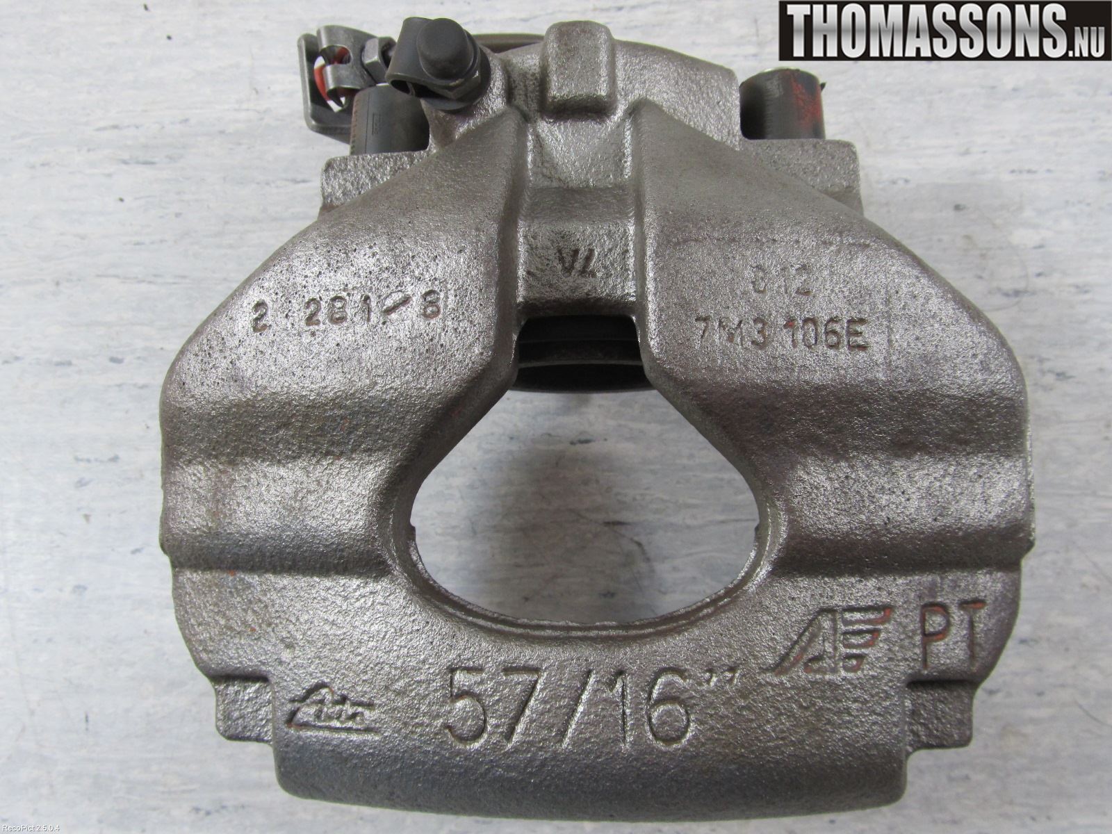 Volkswagen VW SHARAN      01-10 Bremsecaliper Foran Høyre